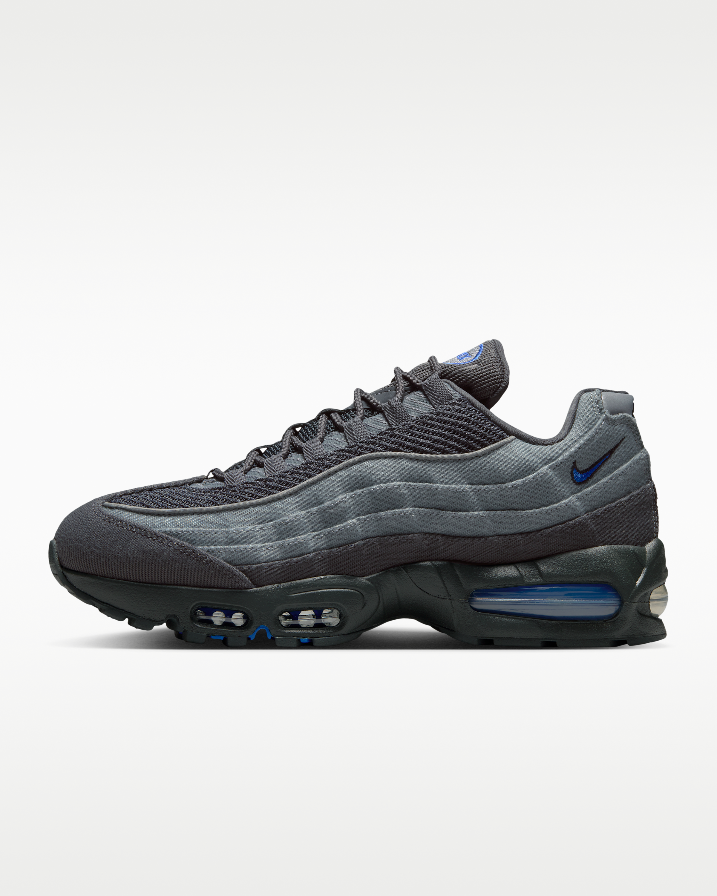 Nike Air Max 95 Big Bubble Men's Shoes - Smoke Grey/Anthracite/Black/Racer Blue - View 1
