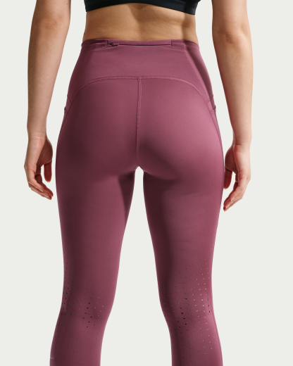 Nike Swift Women's High-Waisted 7/8 Running Leggings with Pockets - Pink Smoke - View 3