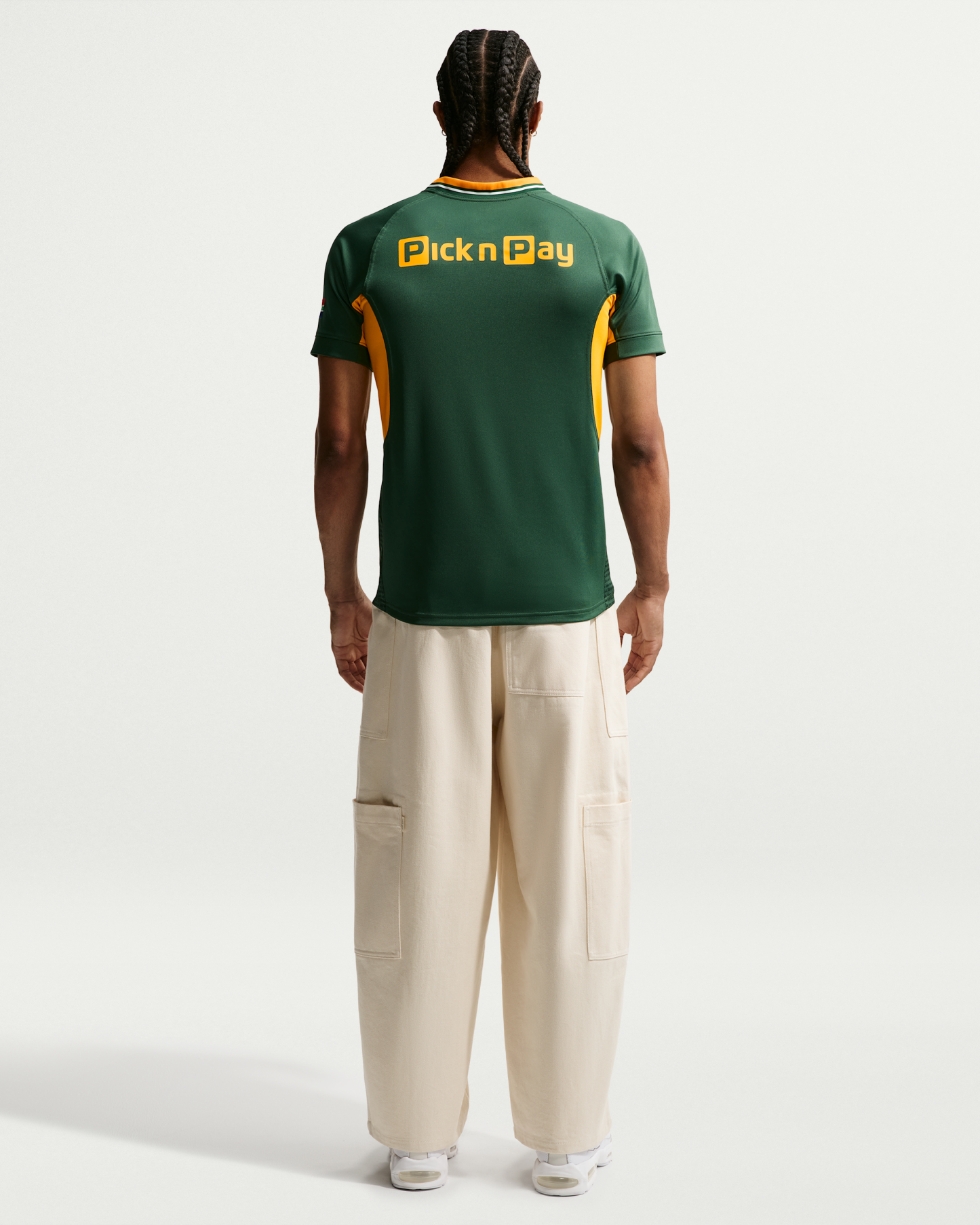 Springboks RGR Replica Home Men's Nike Rugby Shirt - Gorge Green/University Gold/University Gold - View 5