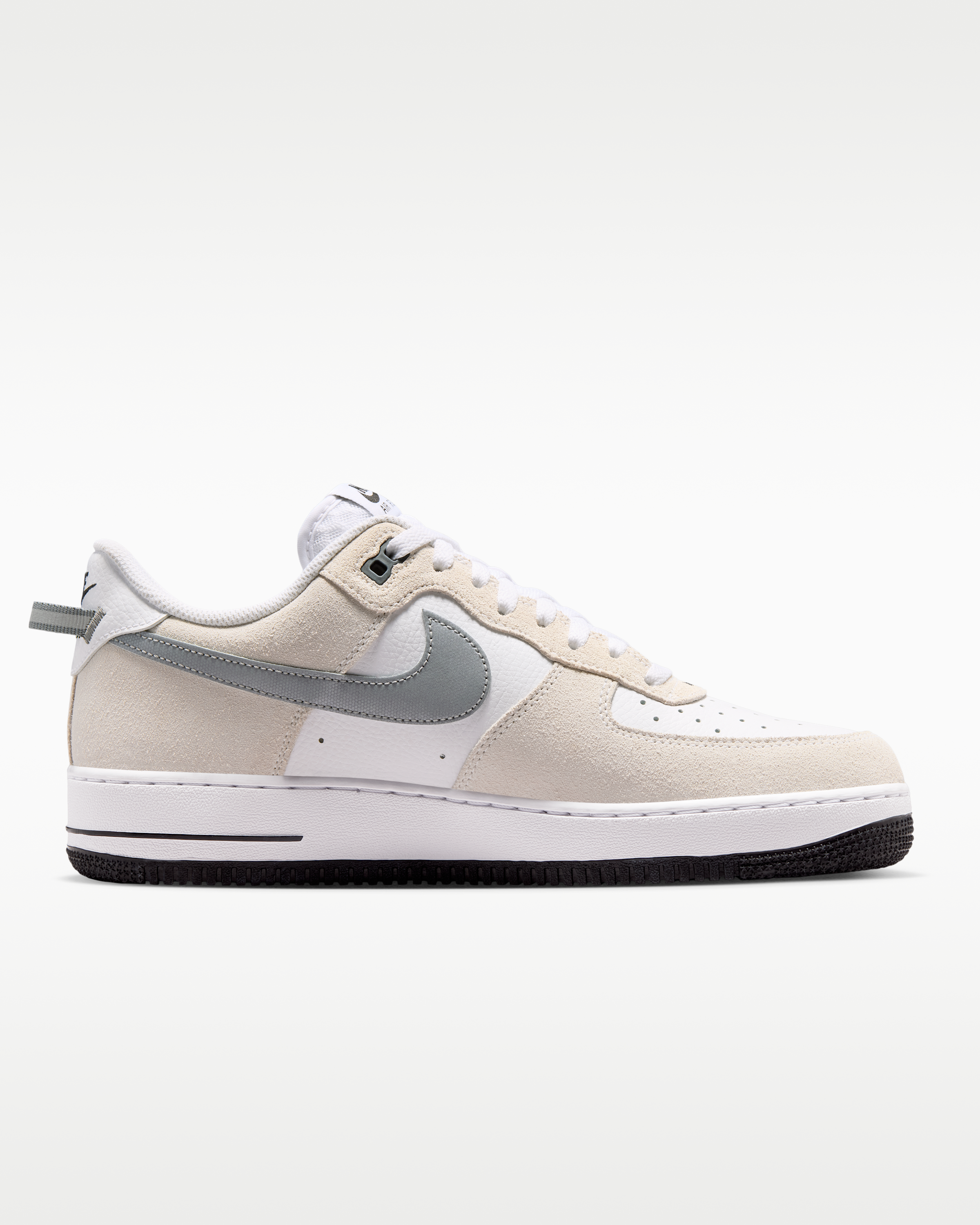 Nike Air Force 1 '07 LV8 Men's Shoes - White/Black/Cool Grey/Metallic Cool Grey - View 3