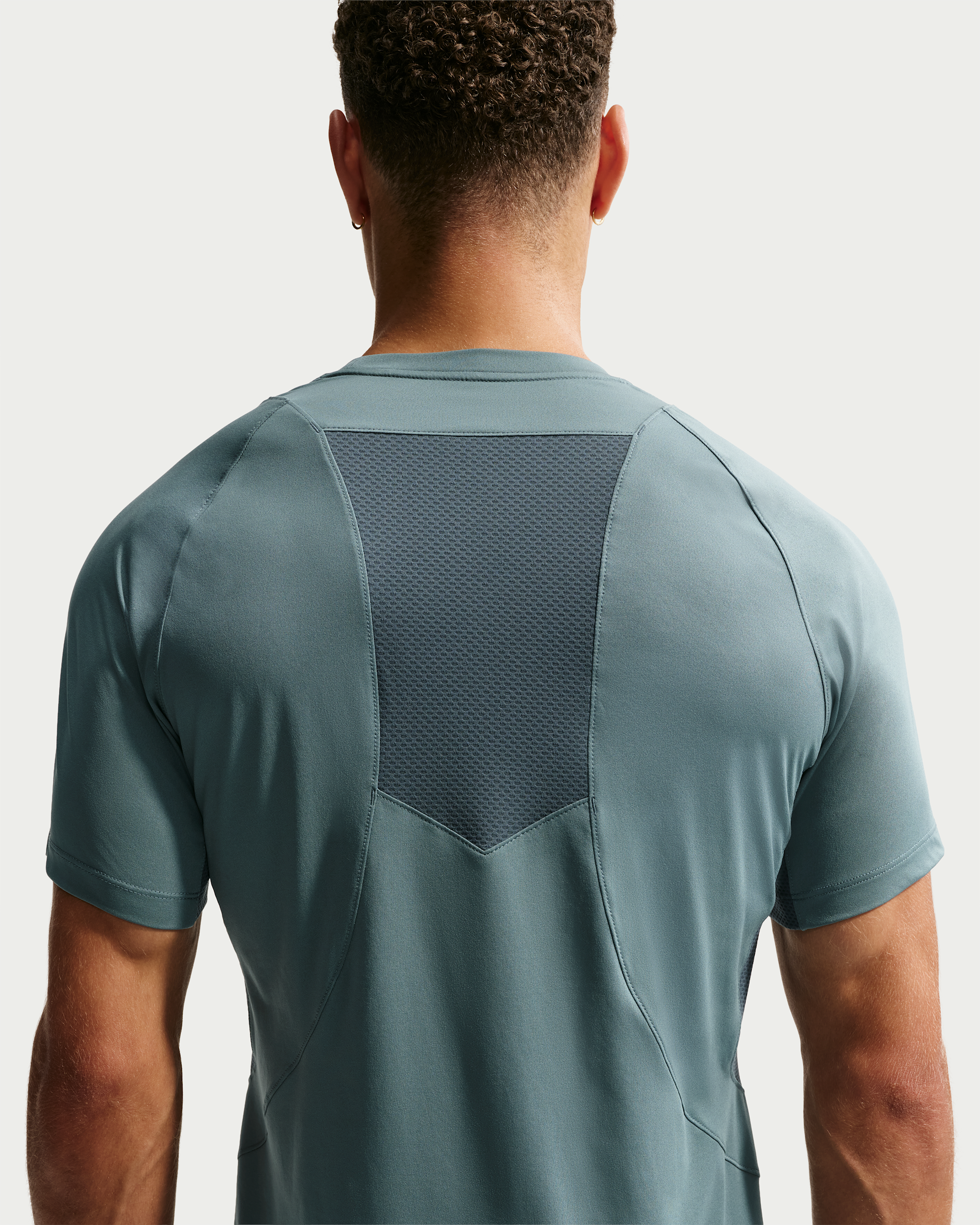Nike Pro Training Men's Dri-FIT ADV Short-Sleeve Top - Mineral Slate/Faded Spruce/Green Strike - View 2