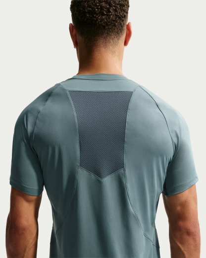 Nike Pro Training Men's Dri-FIT ADV Short-Sleeve Top - Mineral Slate/Faded Spruce/Green Strike - View 2