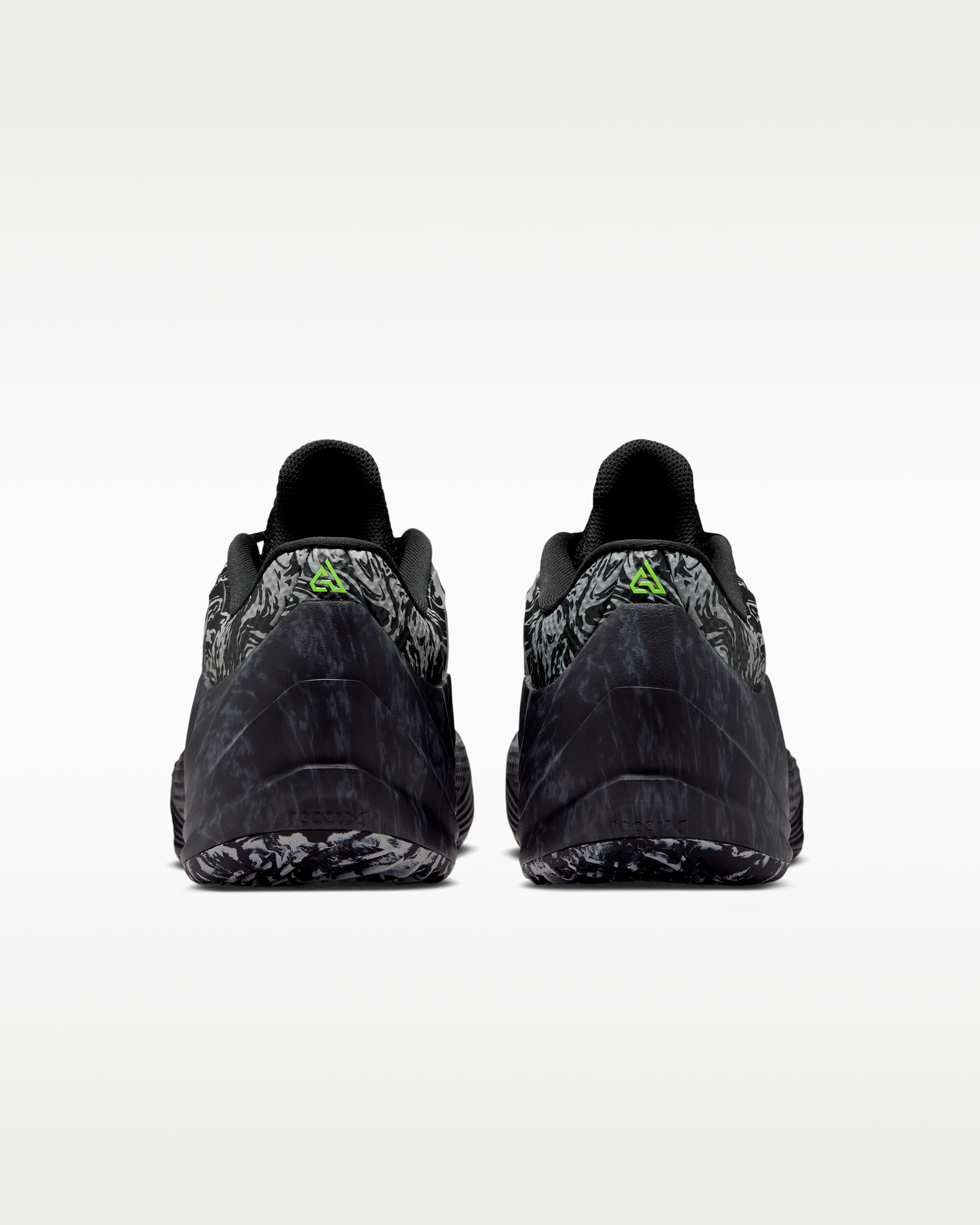 Giannis Freak 8 'Etched in Stone' Basketball Shoes - Black/Light Smoke Grey/Volt - View 6