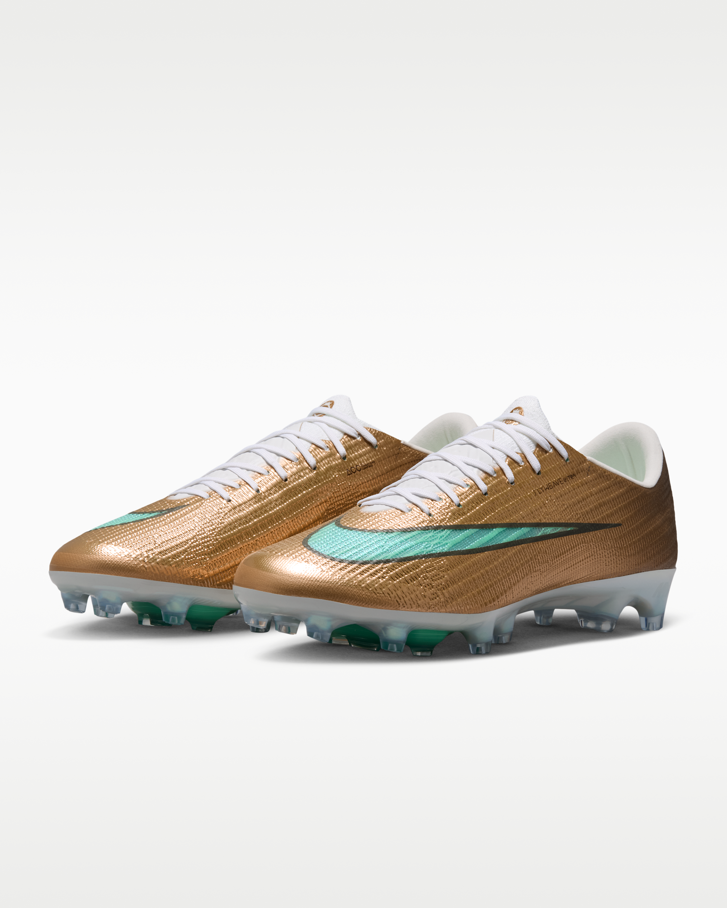 Nike Mercurial Superfly 11 Elite 'Kylian Mbappé' Artificial-Grass Low-Top Football Boots - Metallic Gold/Green Glow - View 5