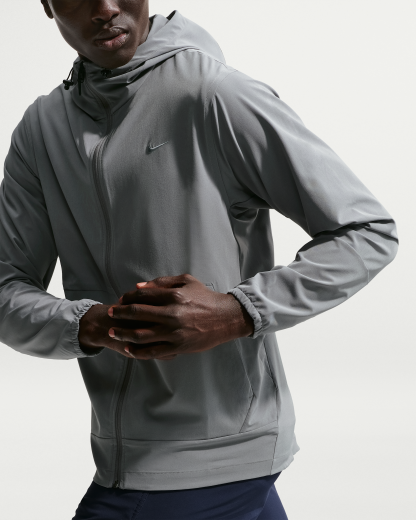 Nike Unlimited Men's Repel Hooded Versatile Jacket - Smoke Grey/Black/Smoke Grey - View 3