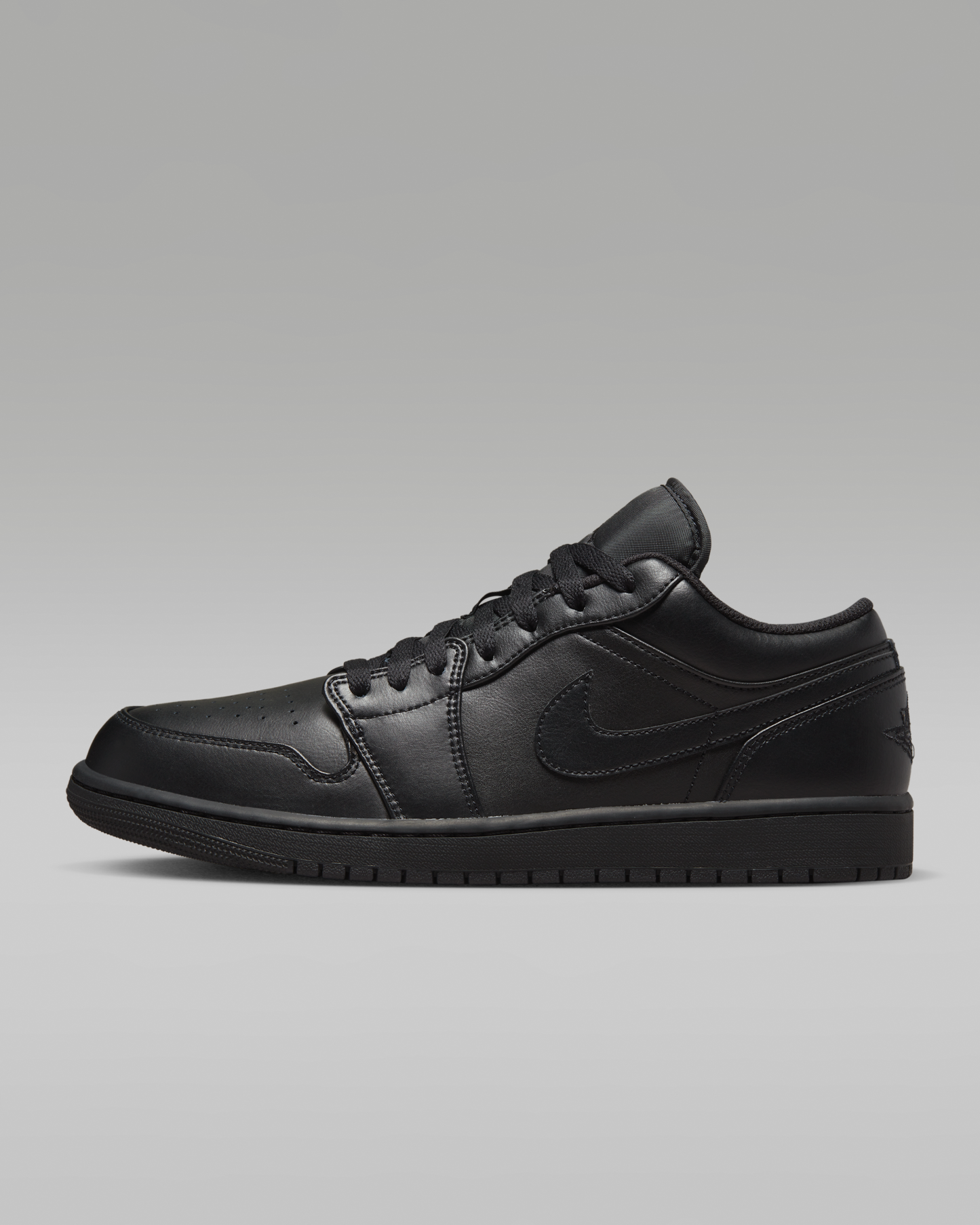 Air Jordan 1 Low Men's Shoes - Black/Black/Black - View 1