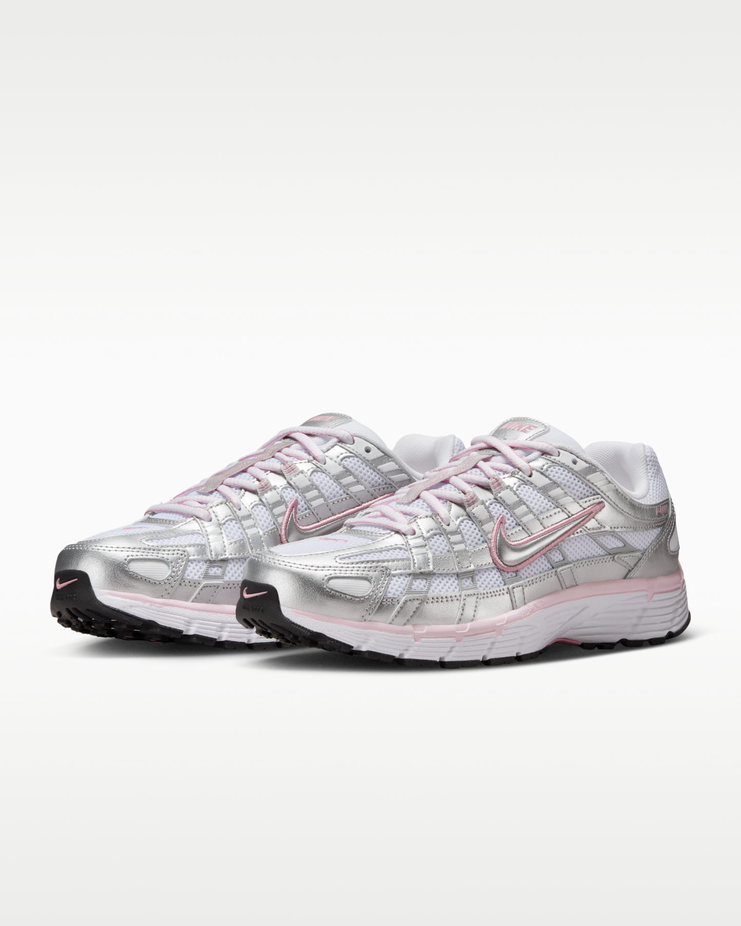 Nike P-6000 Women's Shoes - White/Elemental Pink/Black/Metallic Silver - View 5