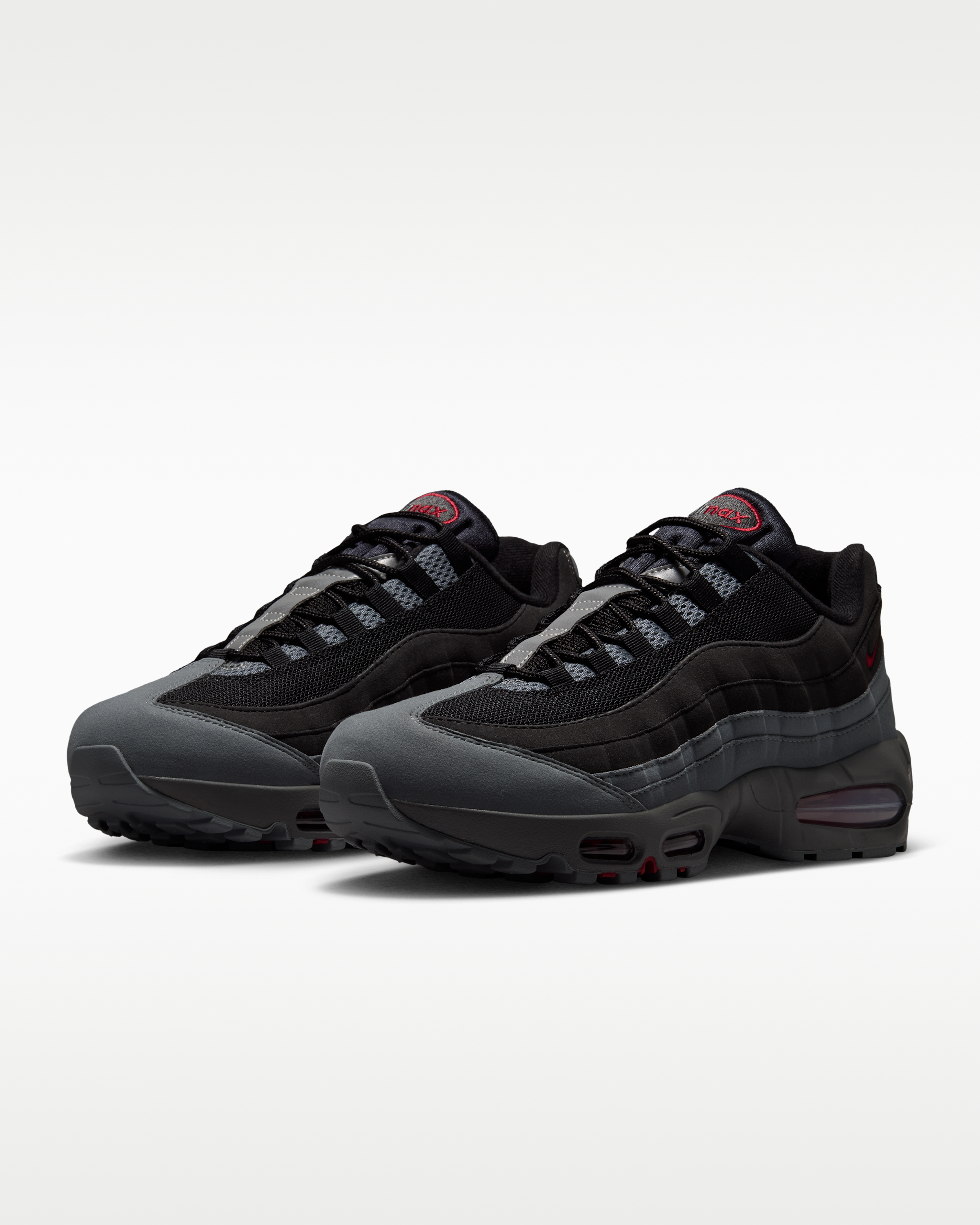 Nike Air Max 95 Big Bubble 'OG' Men's Shoes - Black/Smoke Grey/Dark Smoke Grey/Tough Red - View 5