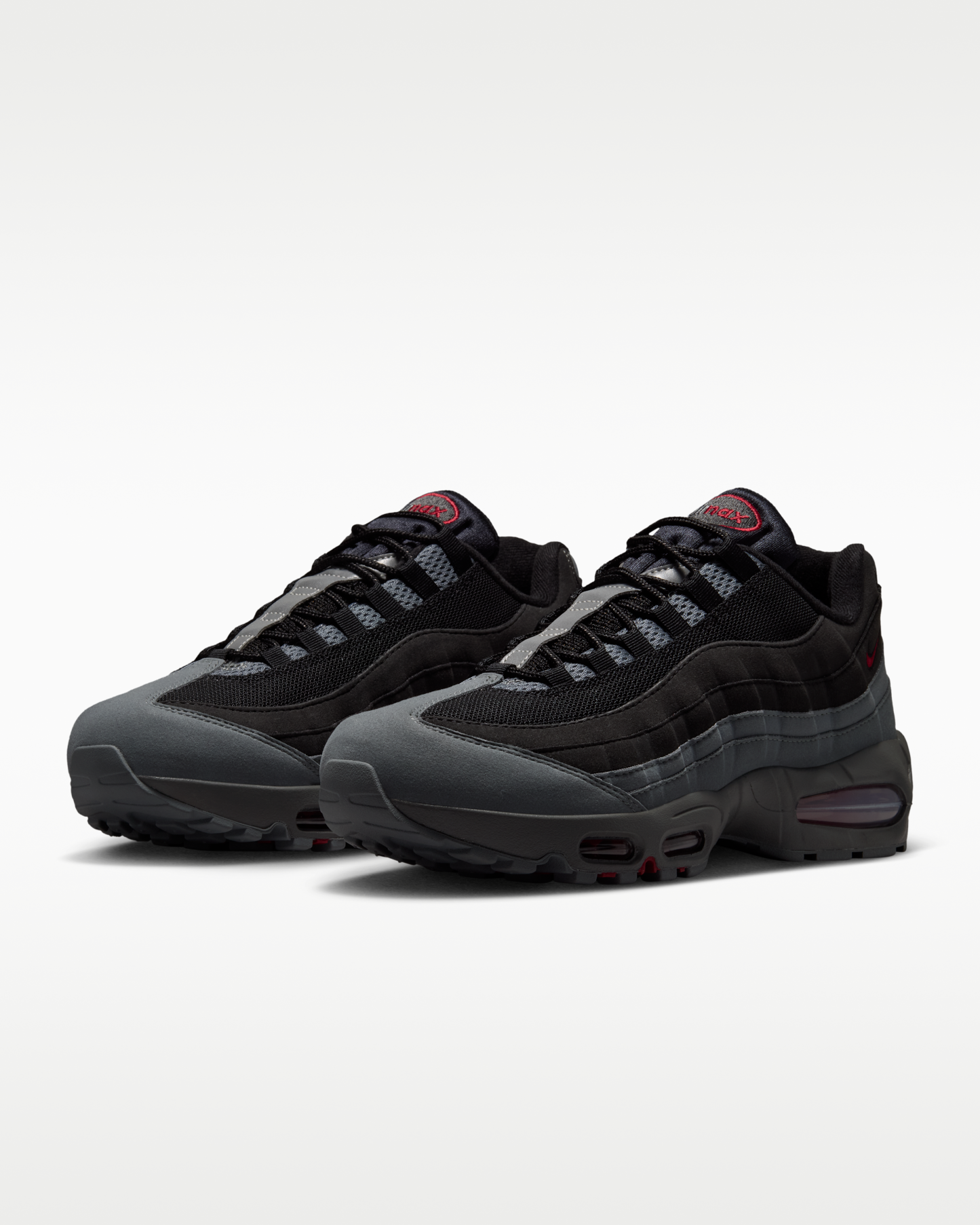 Nike Air Max 95 Big Bubble 'OG' Men's Shoes - Black/Smoke Grey/Dark Smoke Grey/Tough Red - View 5