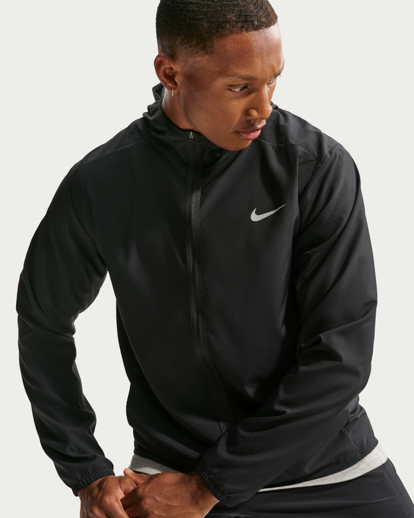Nike Form Men's Dri-FIT Hooded Versatile Jacket - Black - View 3
