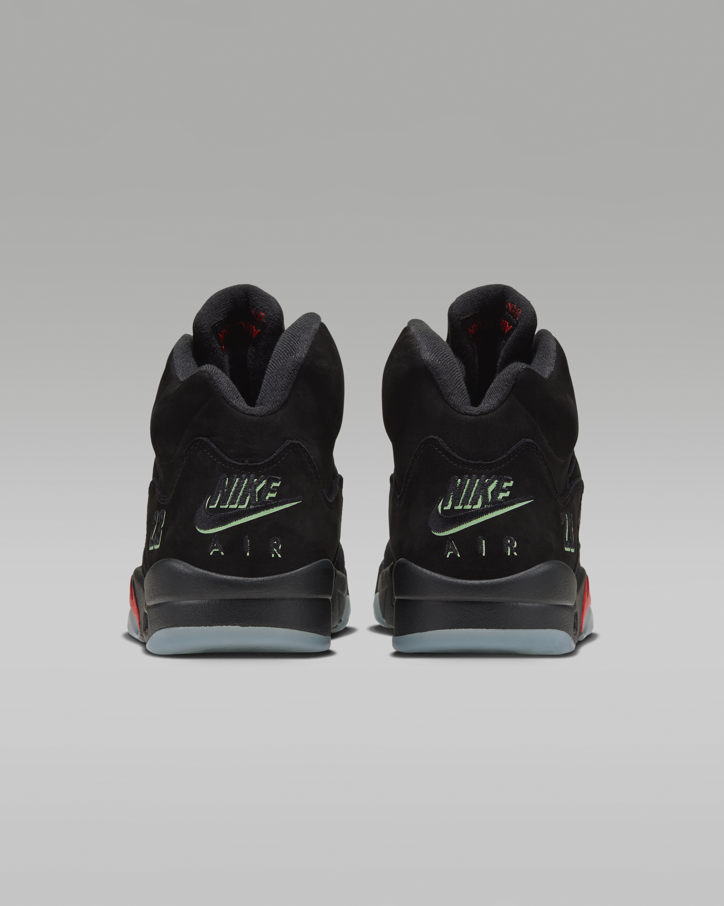 Air Jordan 5 Retro 'Halloween' Men's Shoes - Black/Picante Red/Glow In The Dark/Black - View 6