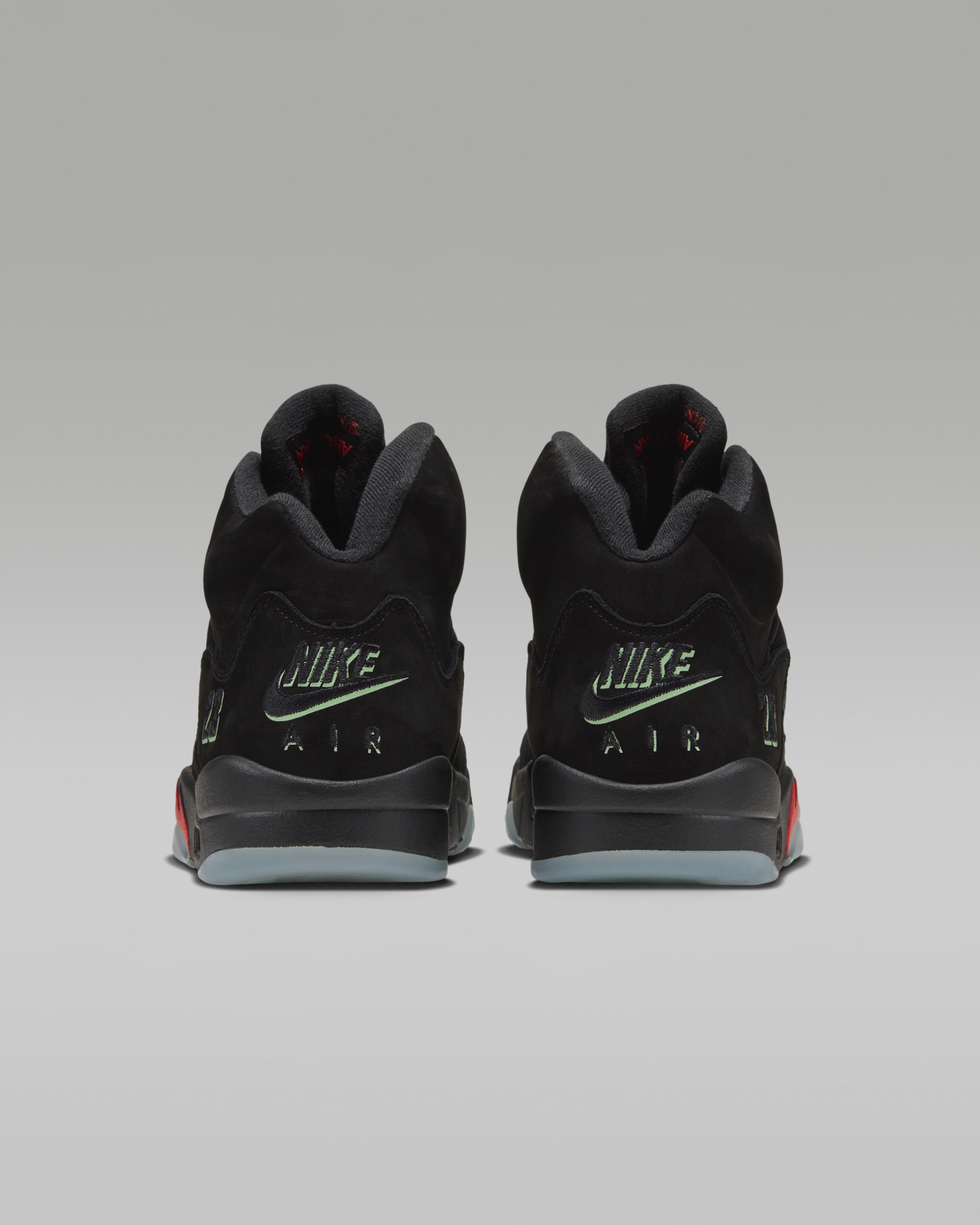 Air Jordan 5 Retro 'Halloween' Men's Shoes - Black/Picante Red/Glow In The Dark/Black - View 6