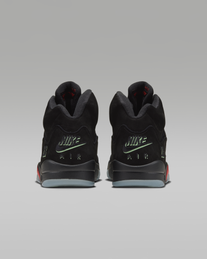 Air Jordan 5 Retro 'Halloween' Men's Shoes - Black/Picante Red/Glow In The Dark/Black - View 6