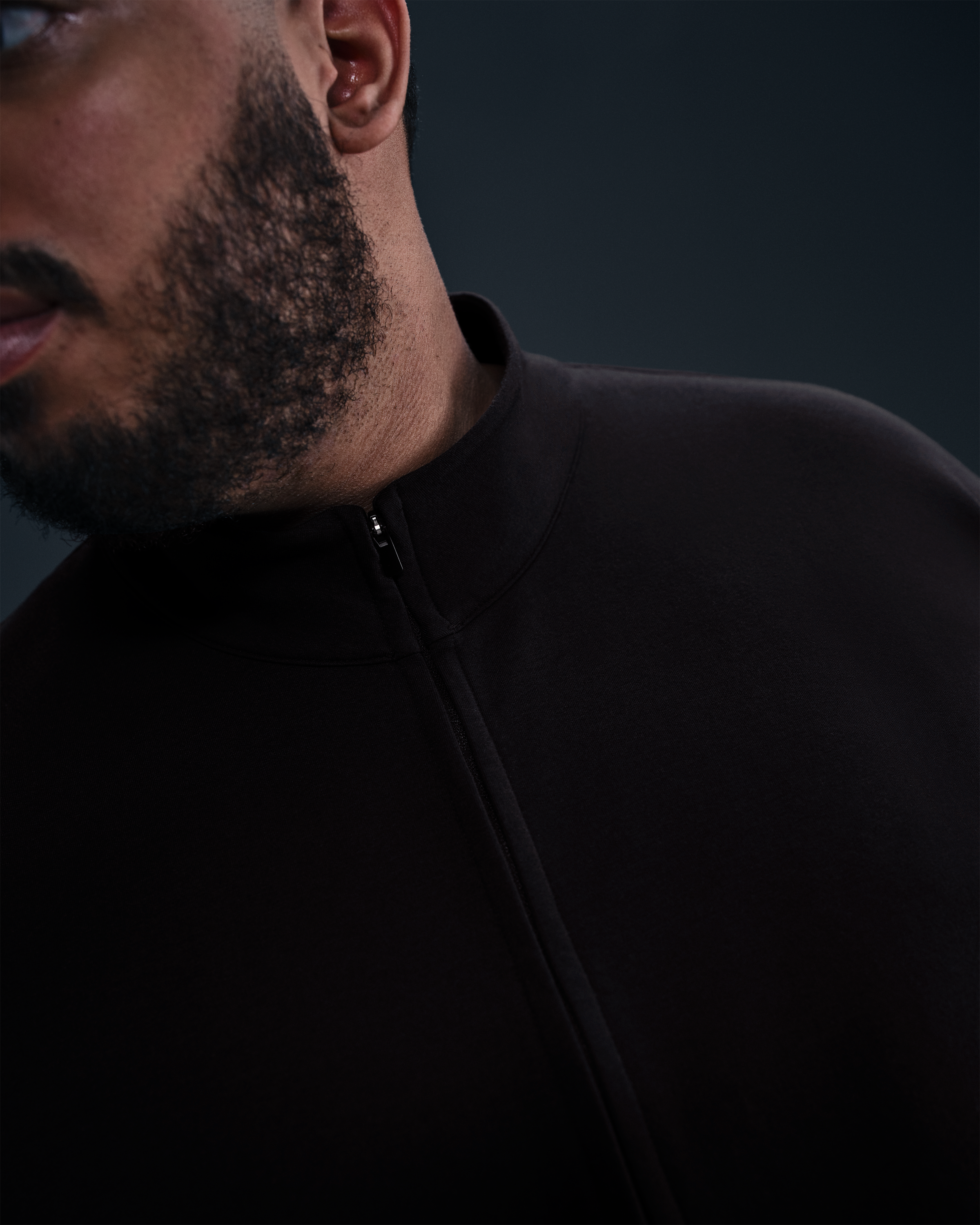 Nike 24.7 ImpossiblySoft Men's Dri-FIT 1/2-Zip Top - Black/Dark Smoke Grey - View 9