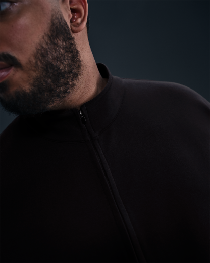Nike 24.7 ImpossiblySoft Men's Dri-FIT 1/2-Zip Top - Black/Dark Smoke Grey - View 9