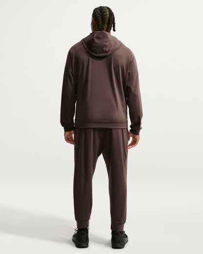 Nike Primary NanoKnit Men's Dri-FIT UV Protection Pullover Performance Hoodie - Baroque Brown/Tar/Heather/Baroque Brown - View 10