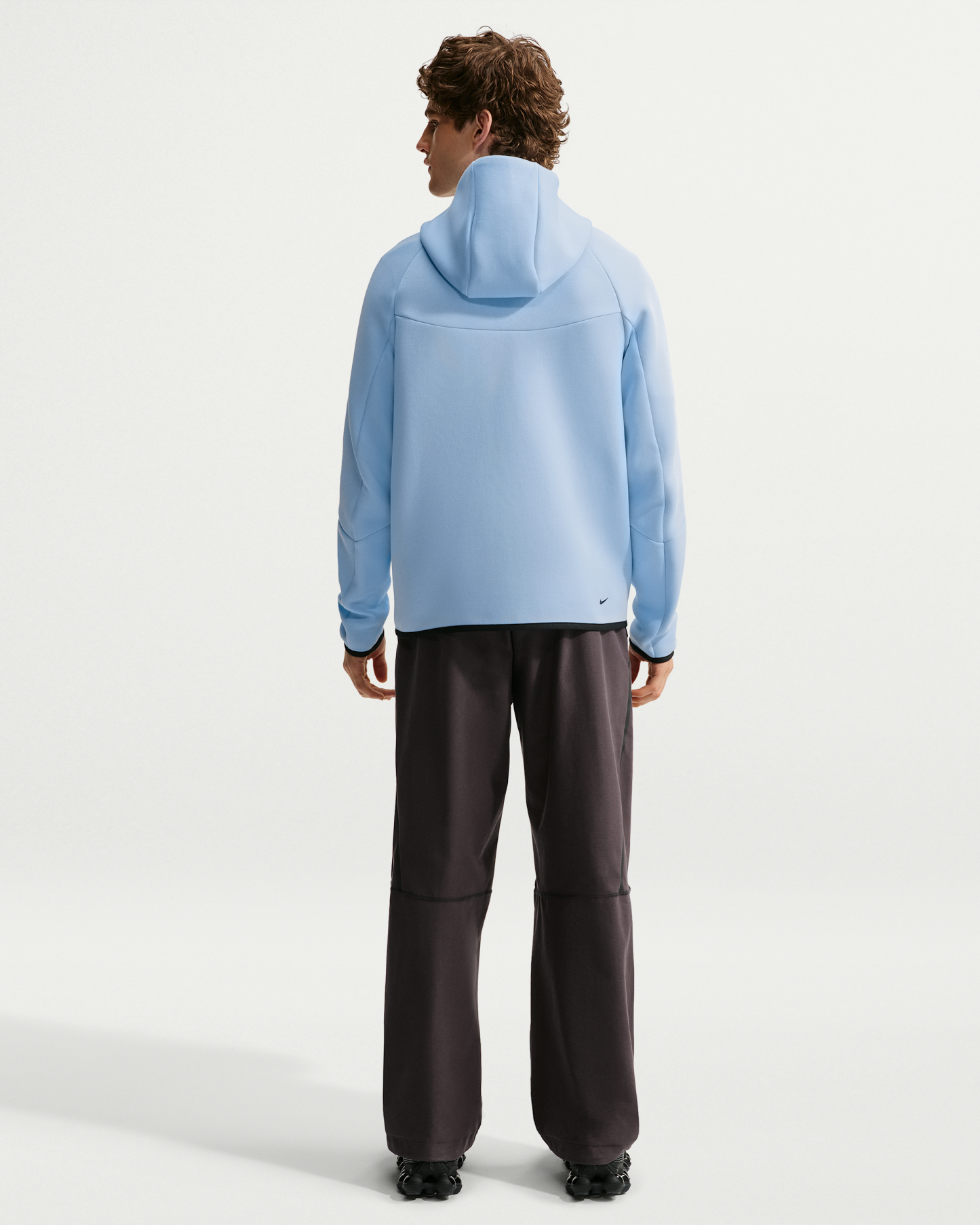 Nike Tech Men's Fleece Windrunner Full-Zip Jacket - Ice Blue/Black - View 5
