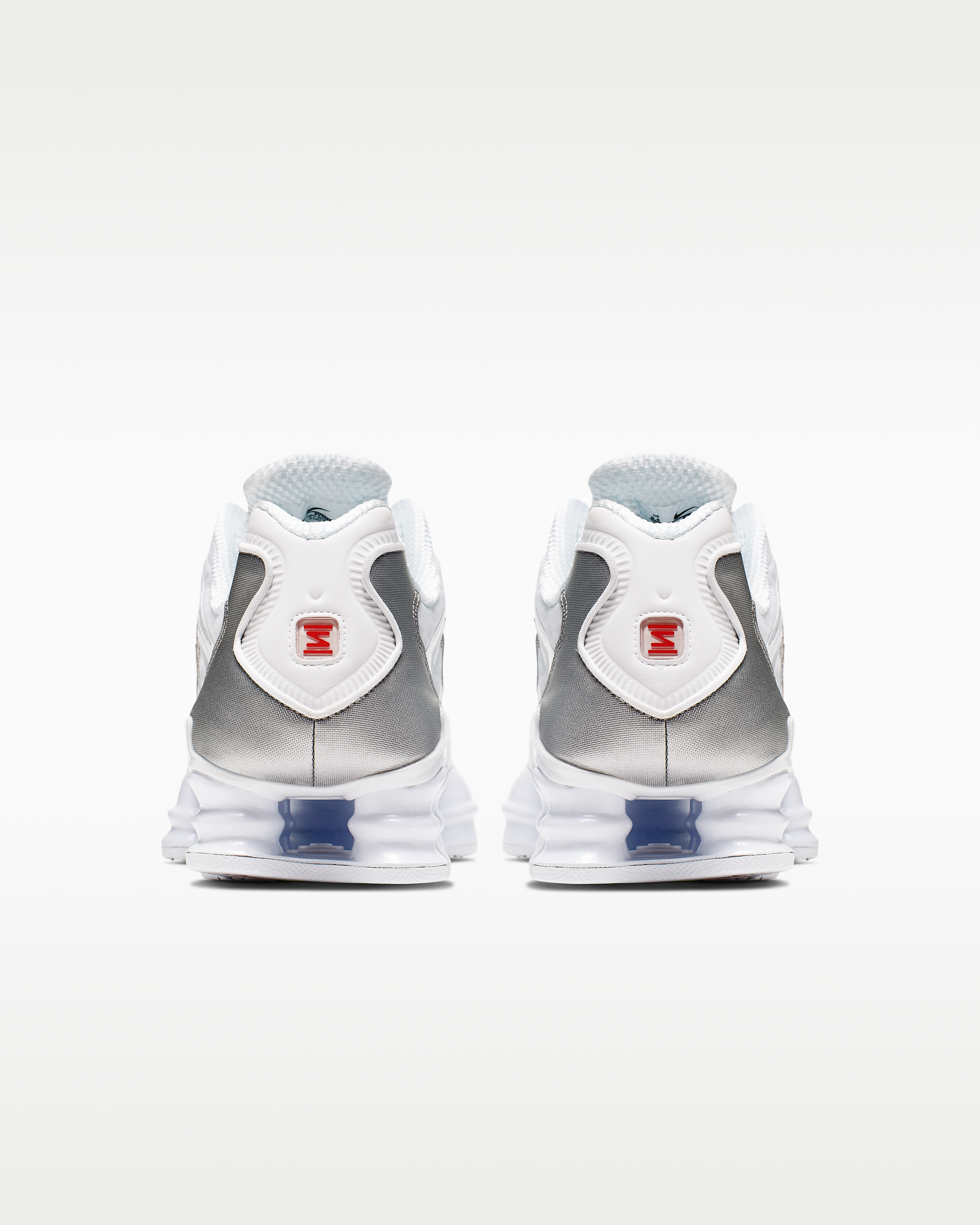 Nike Shox TL Men's Shoes - White/Metallic Silver/Max Orange/White - View 6