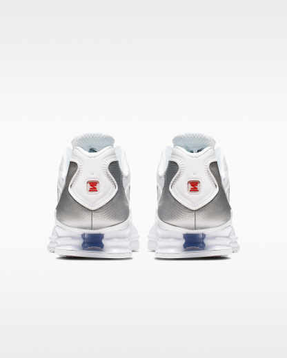 Nike Shox TL Men's Shoes - White/Metallic Silver/Max Orange/White - View 6