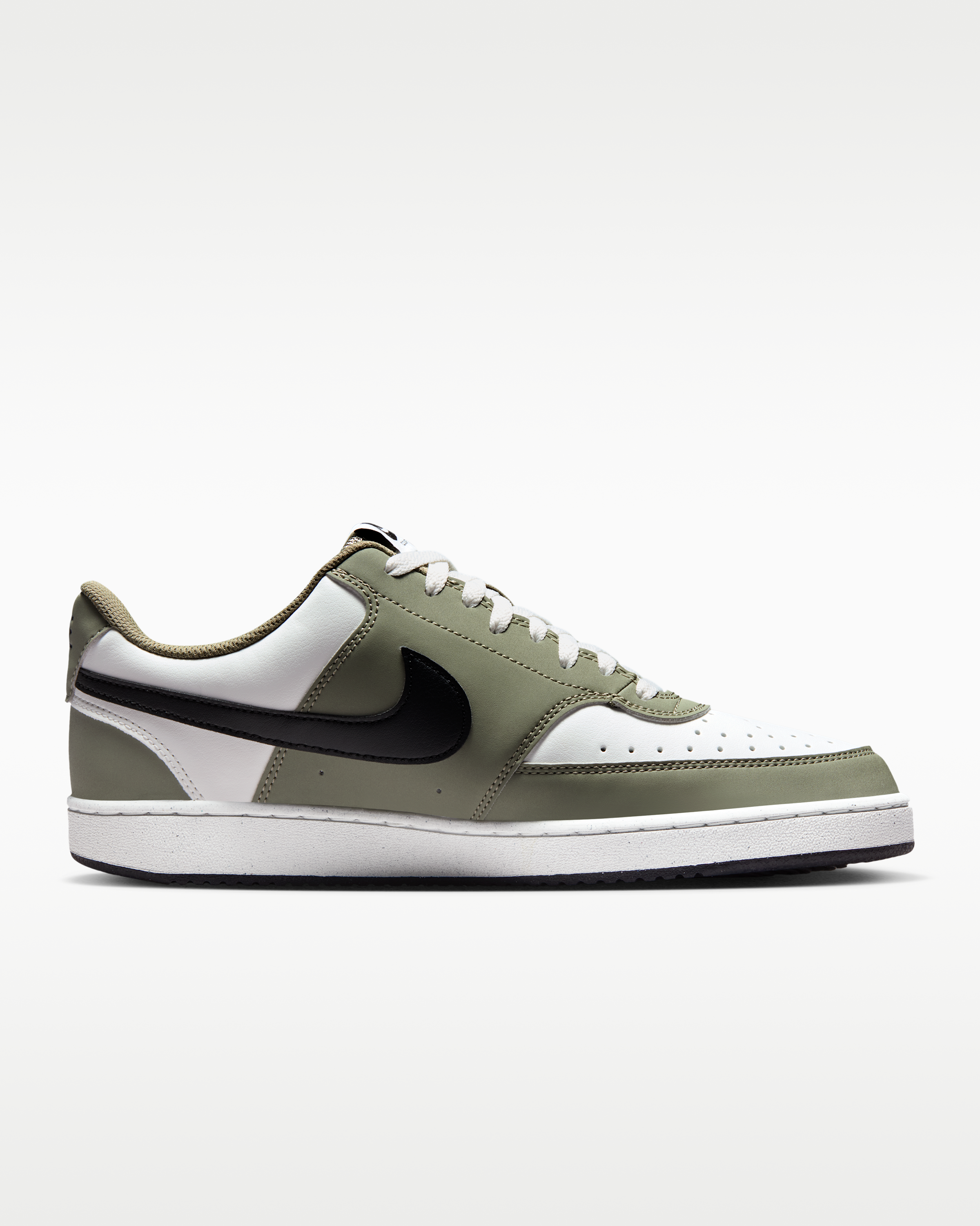 Nike Court Vision Low Men's Shoes - Summit White/Silver Sage/Black - View 3
