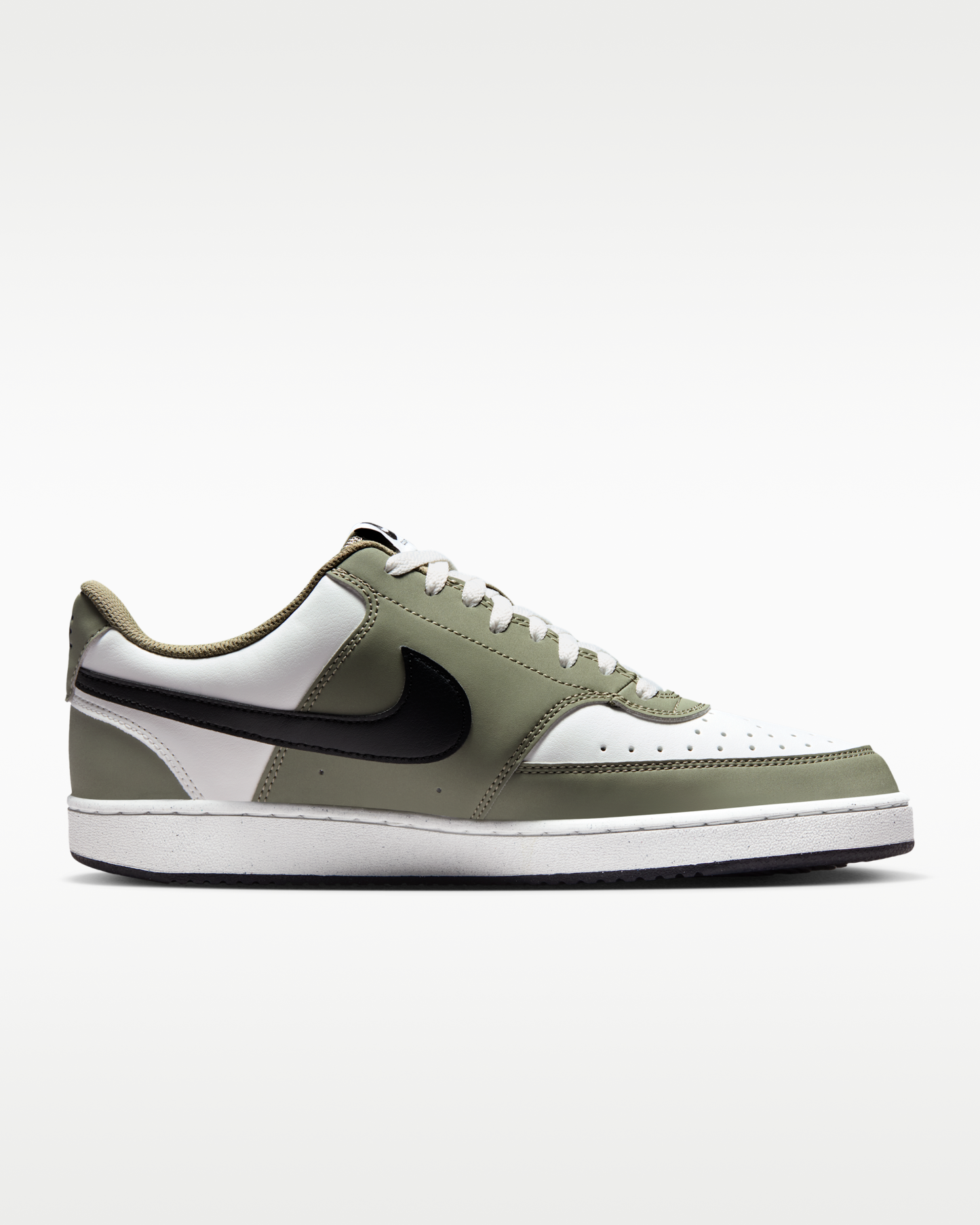 Nike Court Vision Low Men's Shoes - Summit White/Silver Sage/Black - View 3