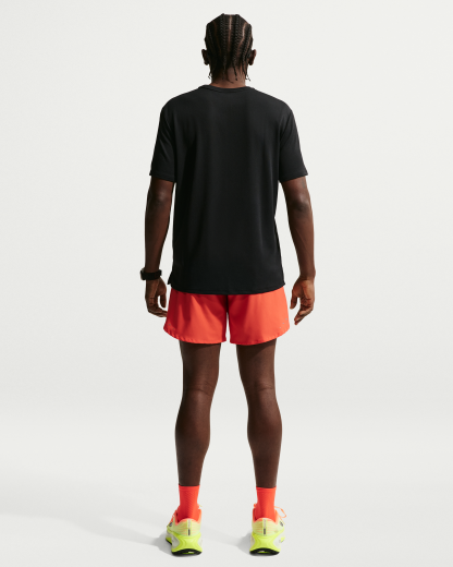 Nike Miler Men's Dri-FIT Short-Sleeve Running Top - Black/Black - View 5