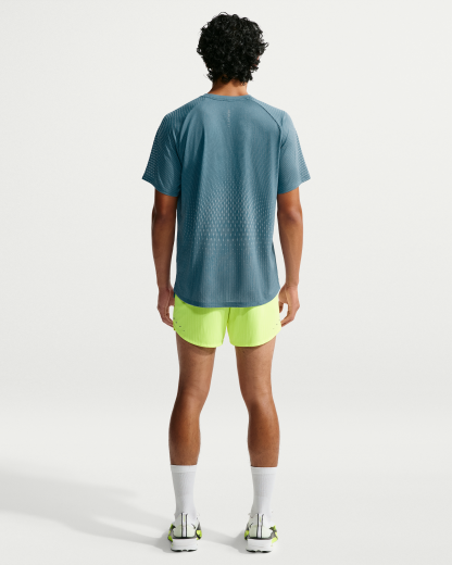 Nike Stride Aero-FIT Men's Short-Sleeve Running Top - Smoky Blue/Football Grey - View 5