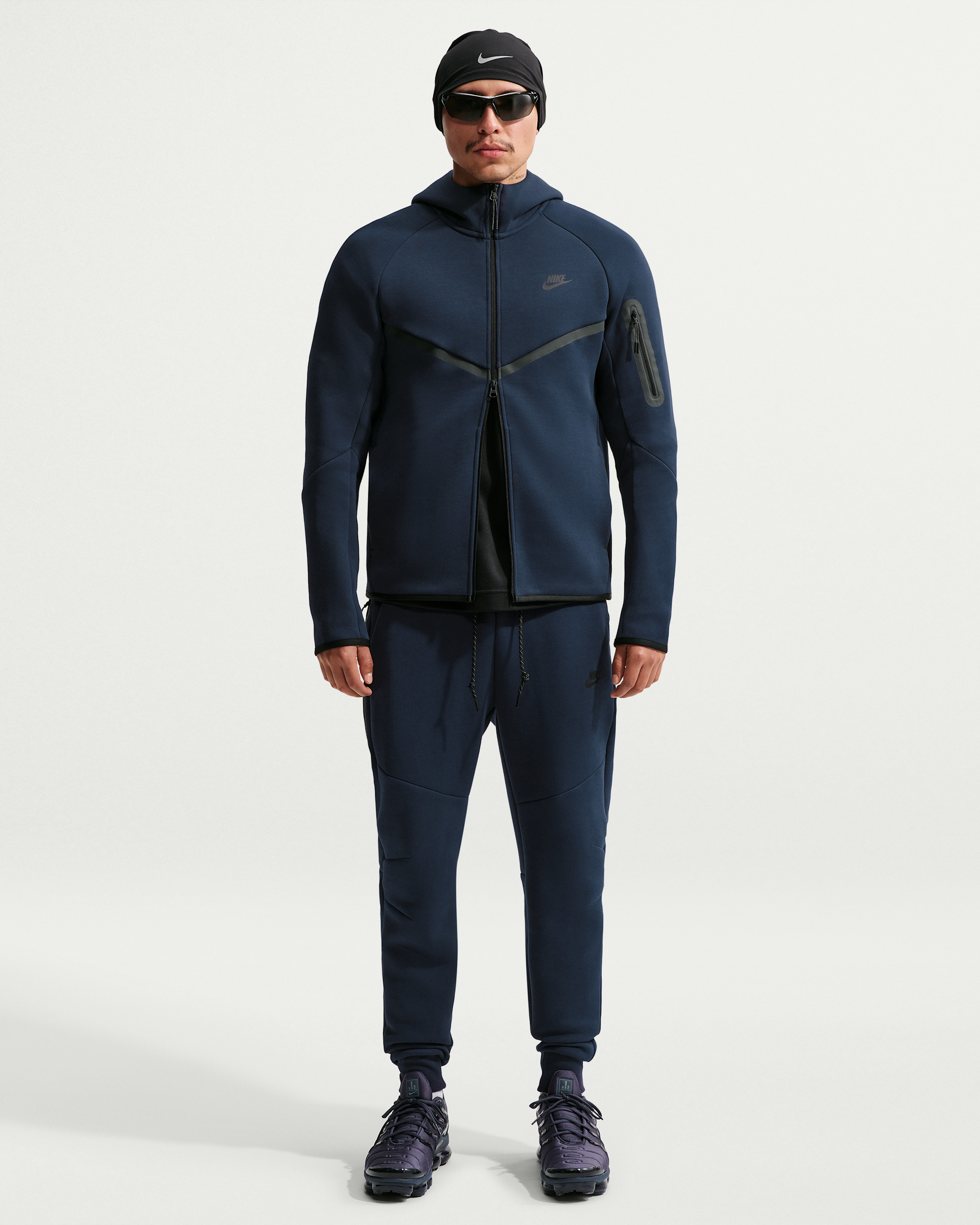 Nike Tech Men's Fleece Windrunner Full-Zip Jacket - Obsidian/Black - View 4