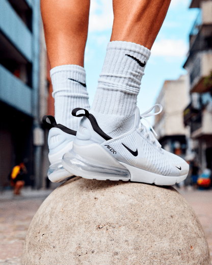 Nike Air Max 270 Men's Shoes - White/White/Black - View 9