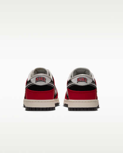 Nike Dunk Low Retro Men's Shoes - Black/University Red/Sail - View 6