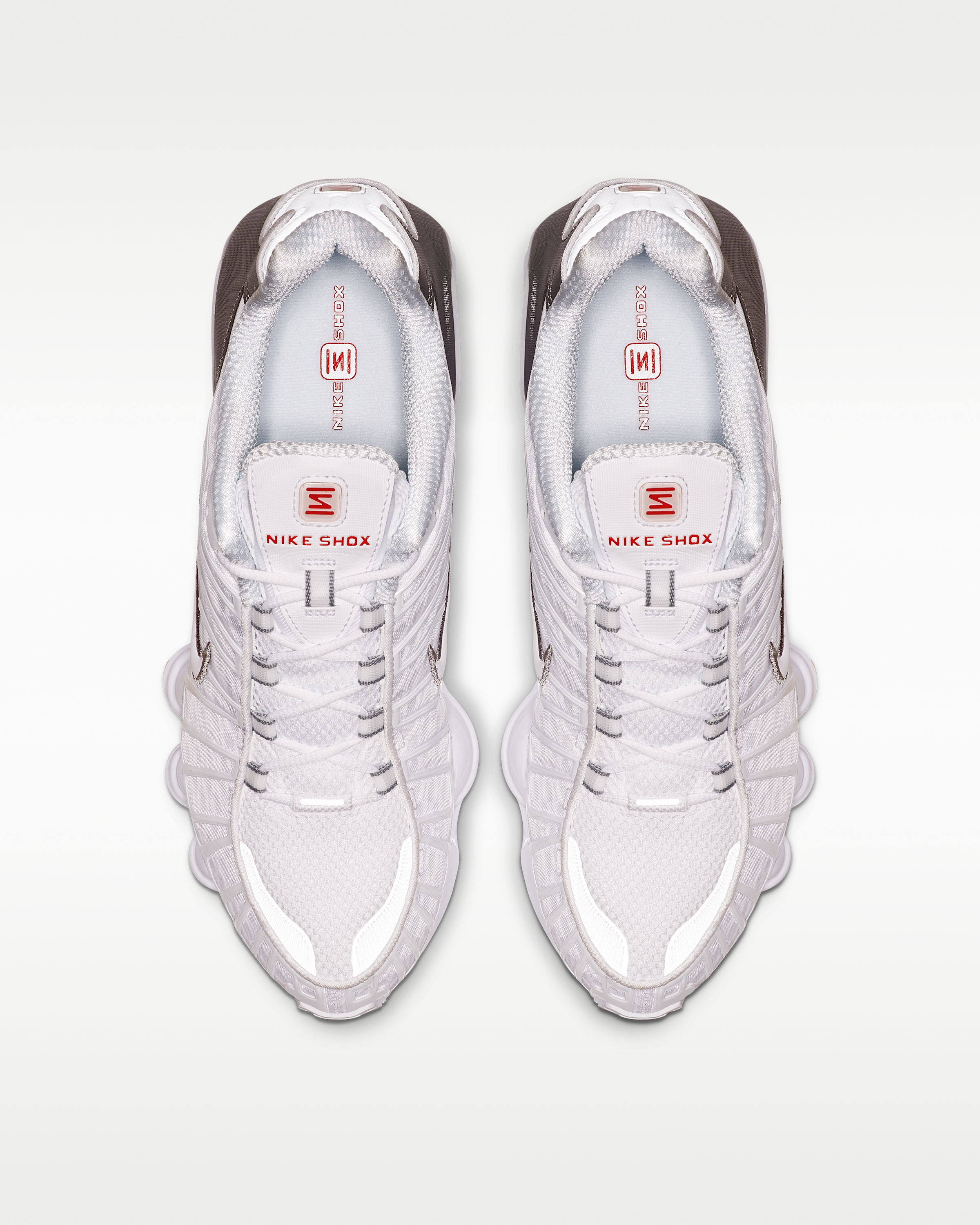 Nike Shox TL Men's Shoes - White/Metallic Silver/Max Orange/White - View 4