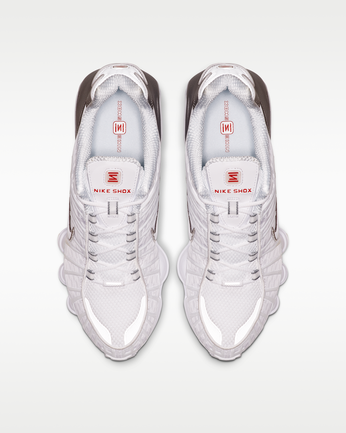 Nike Shox TL Men's Shoes - White/Metallic Silver/Max Orange/White - View 4