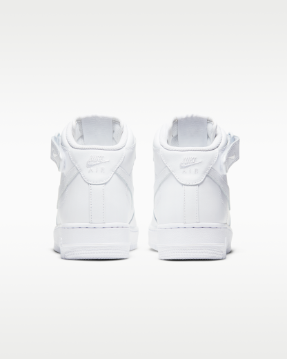 Nike Air Force 1 '07 Mid Women's Shoe - White/White/White - View 6