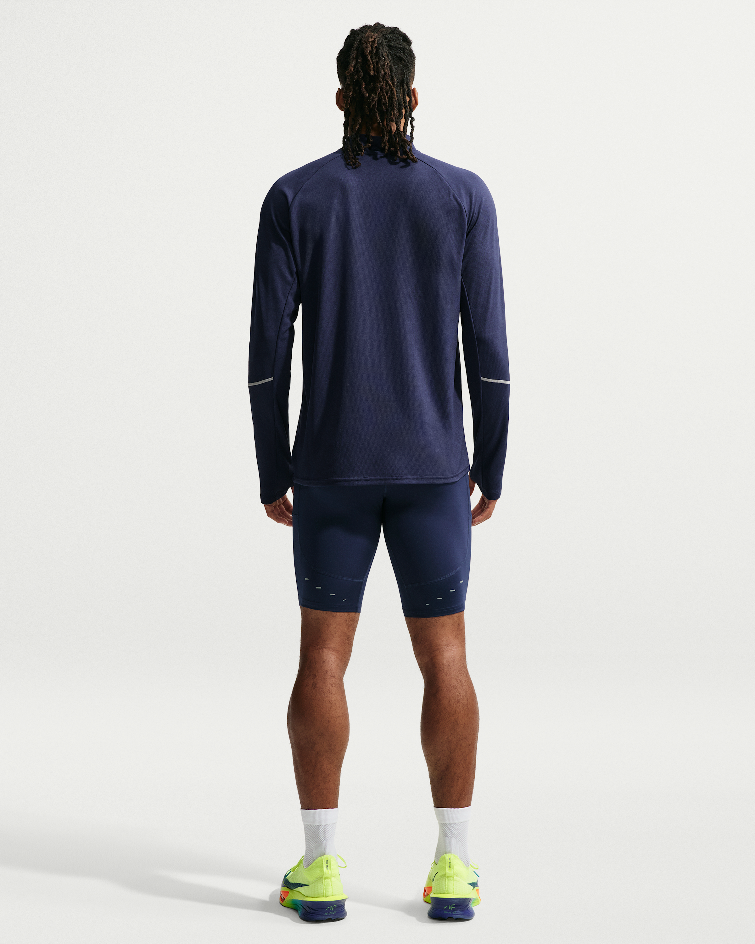 Nike Stride Men's Dri-FIT 1/2-Length Running Tights - Midnight Navy - View 5