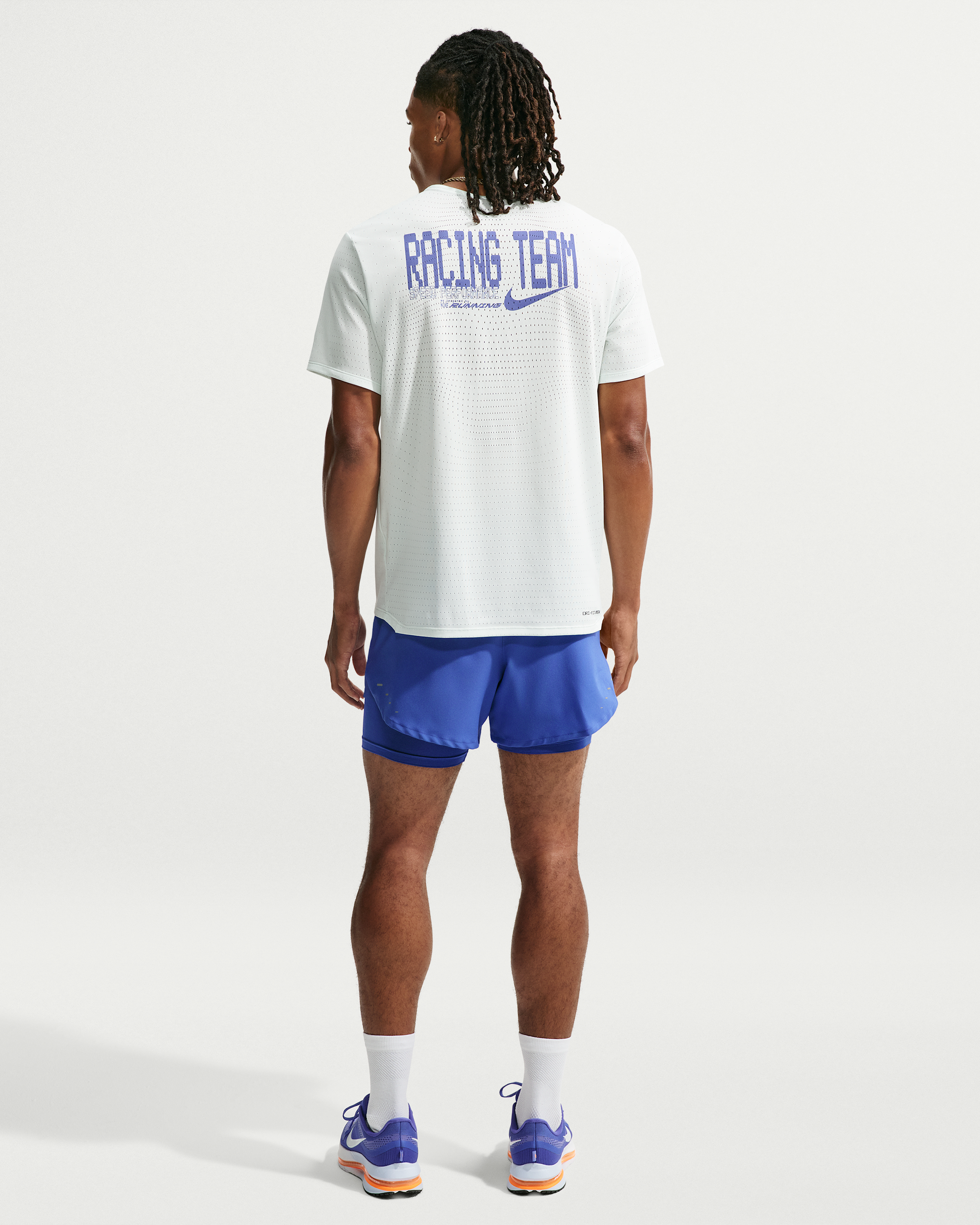 Nike Stride Men's Dri-FIT 13cm (approx.) Hybrid Running Shorts - Lapis - View 5