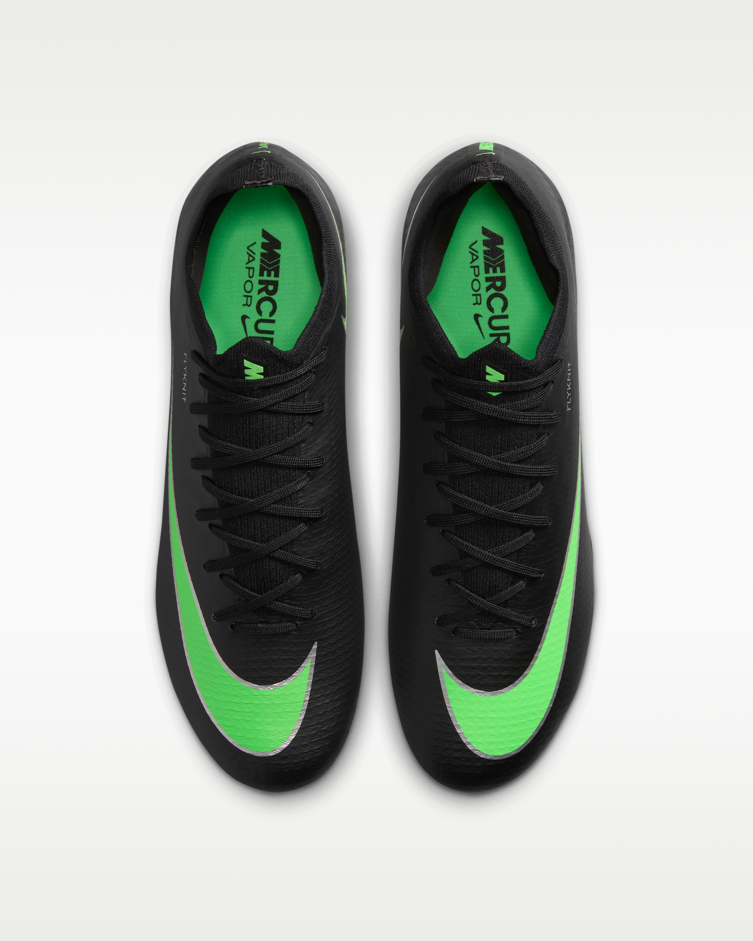 Nike Mercurial Vapor 17 Pro Firm-Ground Low-Top Football Boots - Black/Black/Illusion Green - View 4