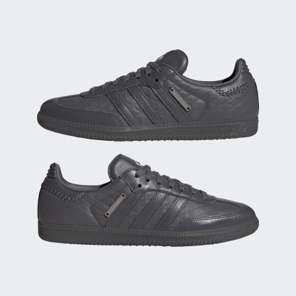 adidas ADIDAS SAMBA OG - MERCEDES-BENZ SHOES - Grey Five / Grey Five / Silver Metallic - View 8