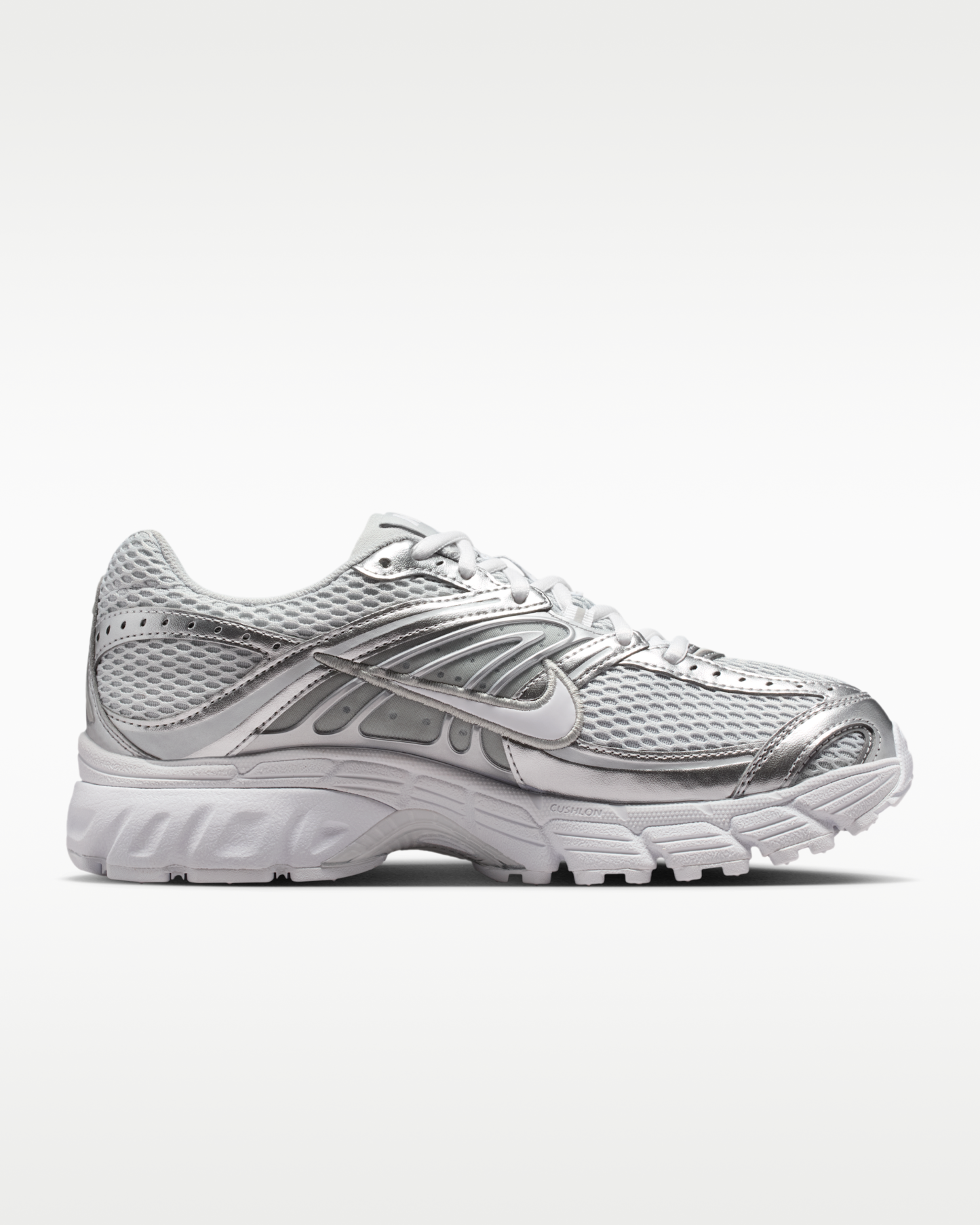 Nike Air Max Moto 2K Women's Shoes with Reflective Design Accents - Grey Fog/Metallic Silver/White - View 3