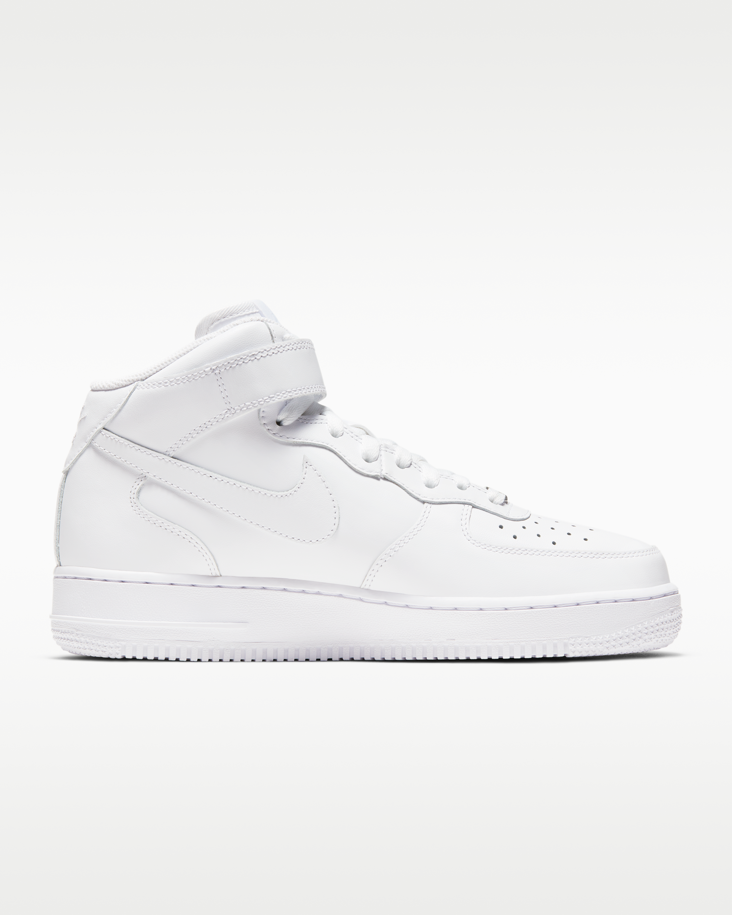 Nike Air Force 1 '07 Mid Women's Shoe - White/White/White - View 3