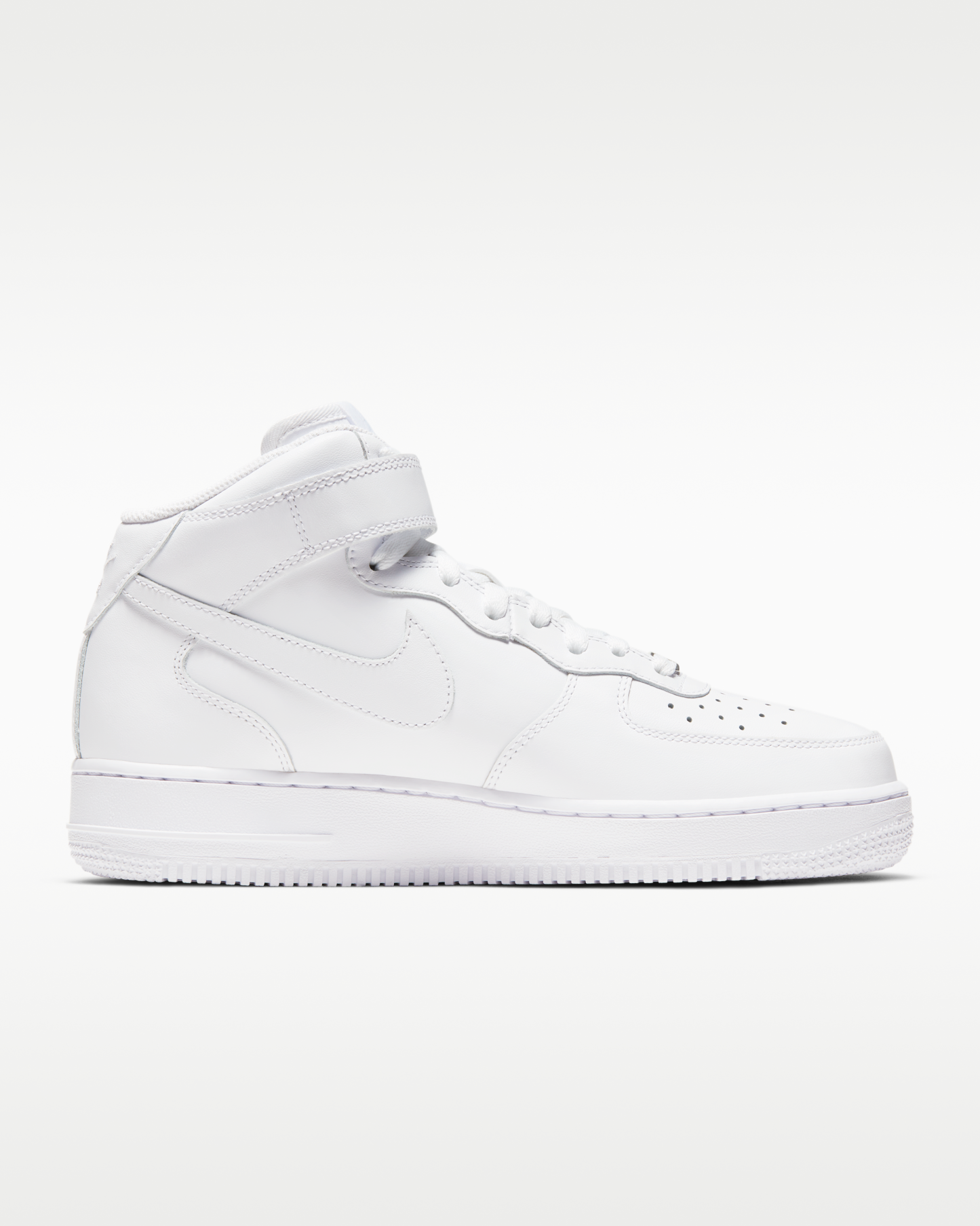 Nike Air Force 1 '07 Mid Women's Shoe - White/White/White - View 3
