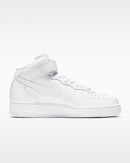 Nike Air Force 1 '07 Mid Women's Shoe - White/White/White - View 3