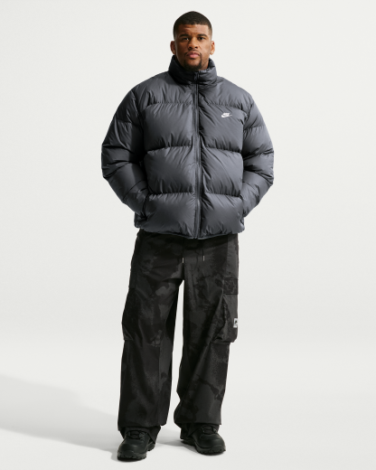 Nike Sportswear Club Men's Therma-FIT Down Puffer Jacket - Iron Grey/White - View 9