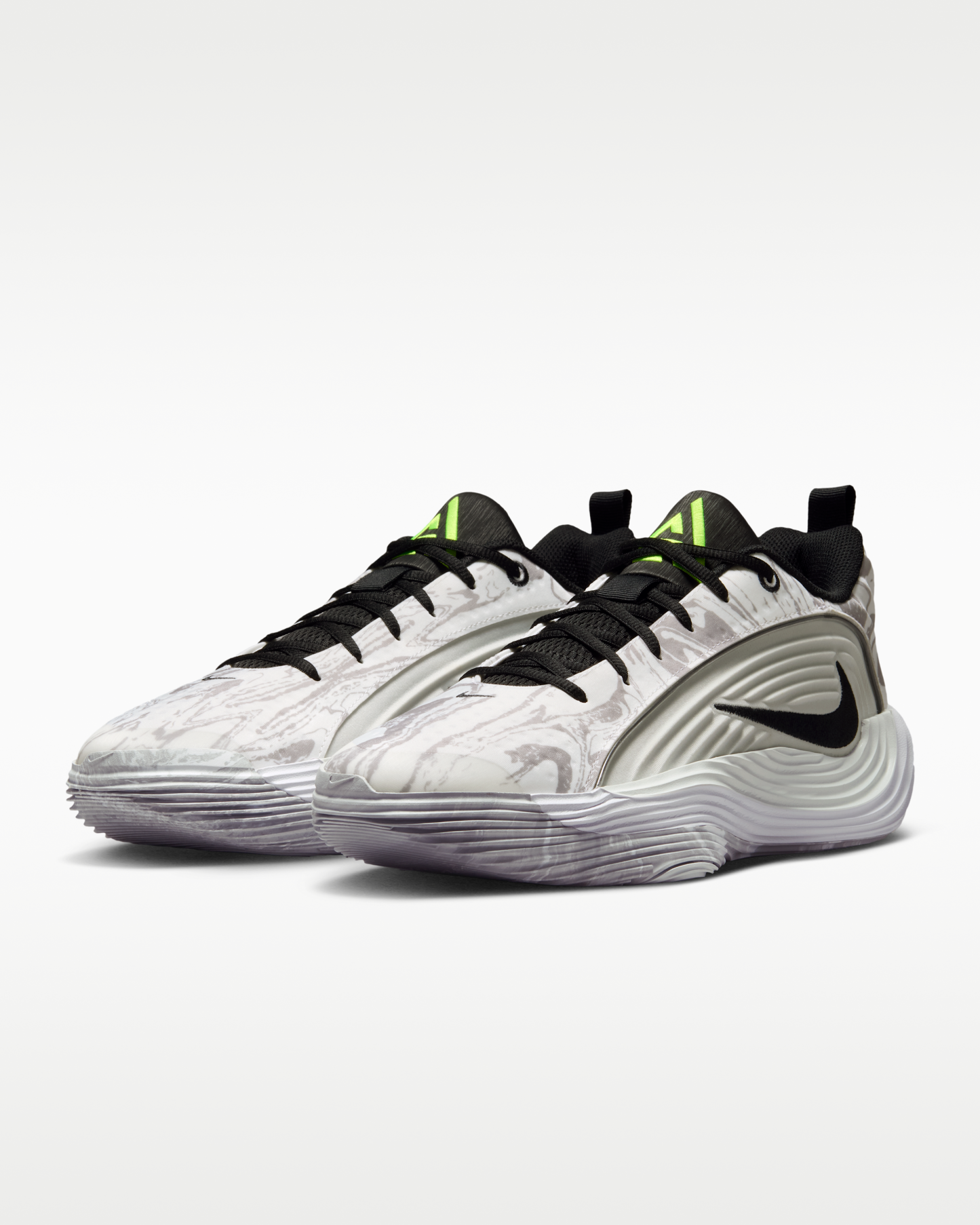 Giannis Immortality 5 Basketball Shoes - White/Off-White/Light Smoke Grey/Metallic Silver - View 5