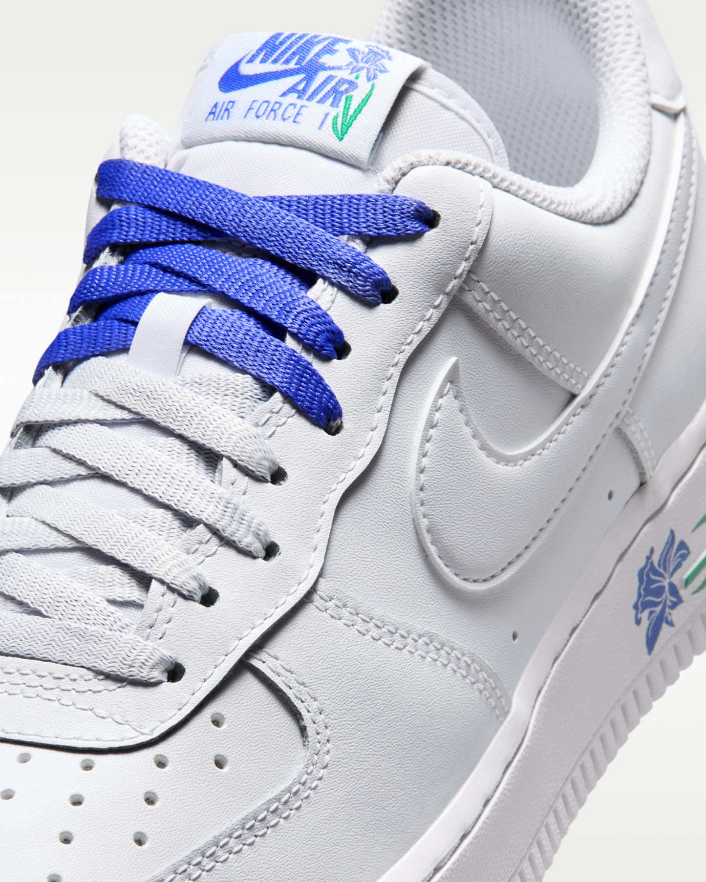 Nike Air Force 1 '07 SE Women's Shoes - White/Persian Violet/Stadium Green/White - View 7