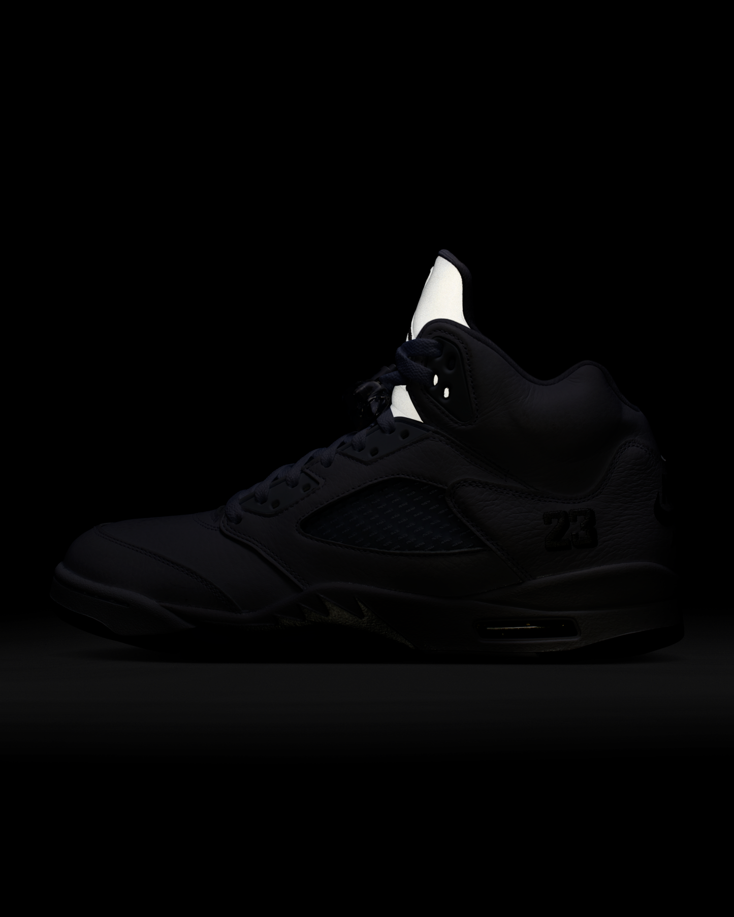 Air Jordan 5 Retro OG 'White Metallic' Men's Shoes - White/Metallic Silver/Black - View 9