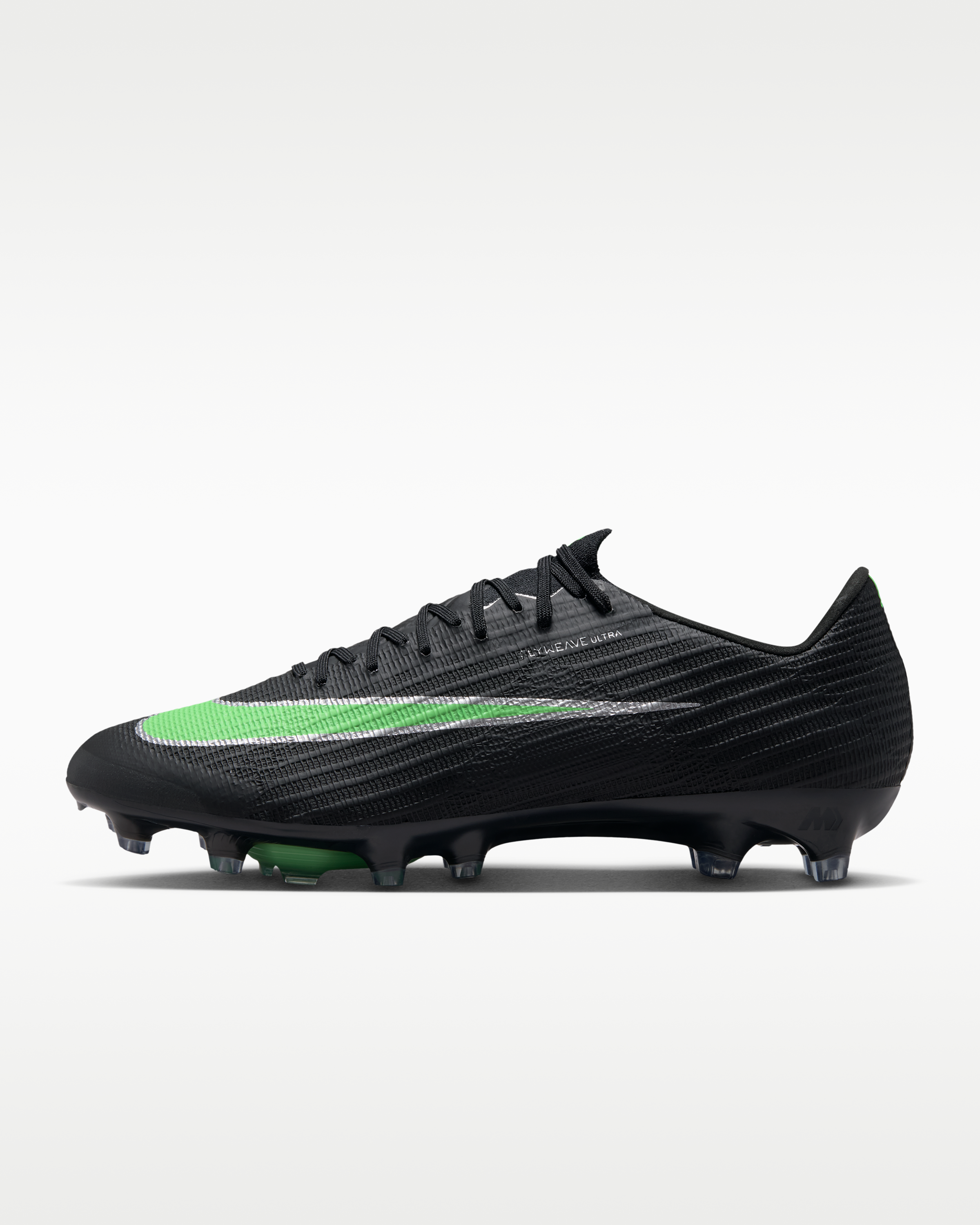 Nike Mercurial Superfly 11 Elite Artificial-Grass Low-Top Football Boots - Black/Black/Illusion Green - View 1