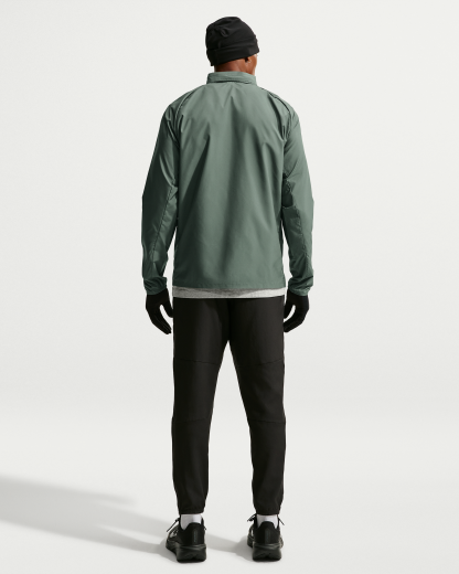 Nike Miler Men's Repel UV Protection Hooded Running Jacket - Camo Green/Camo Green - View 5