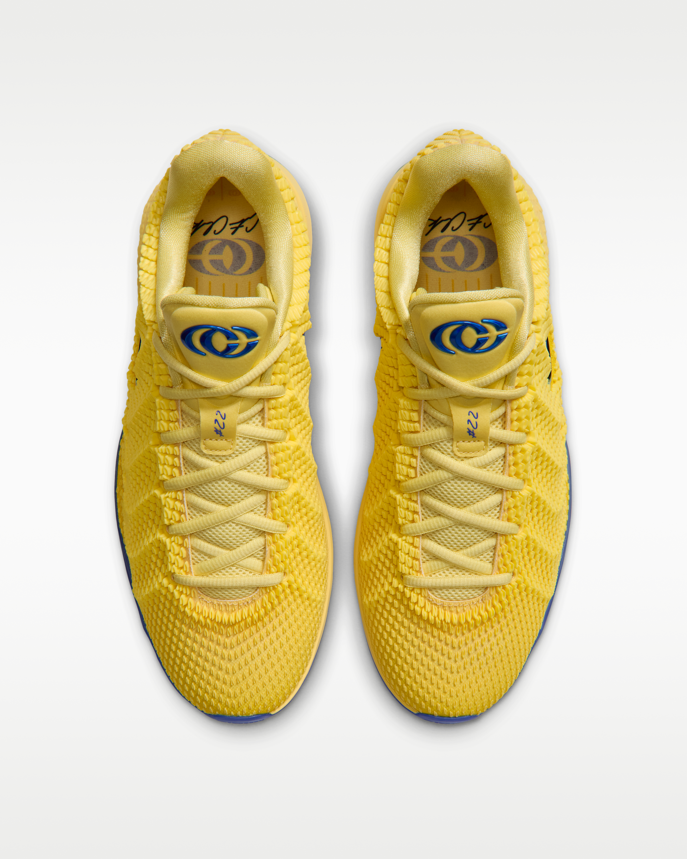 Caitlin 1 'Warning Code' Basketball Shoes - Yellow Zest/Soft Yellow/Racer Blue - View 4