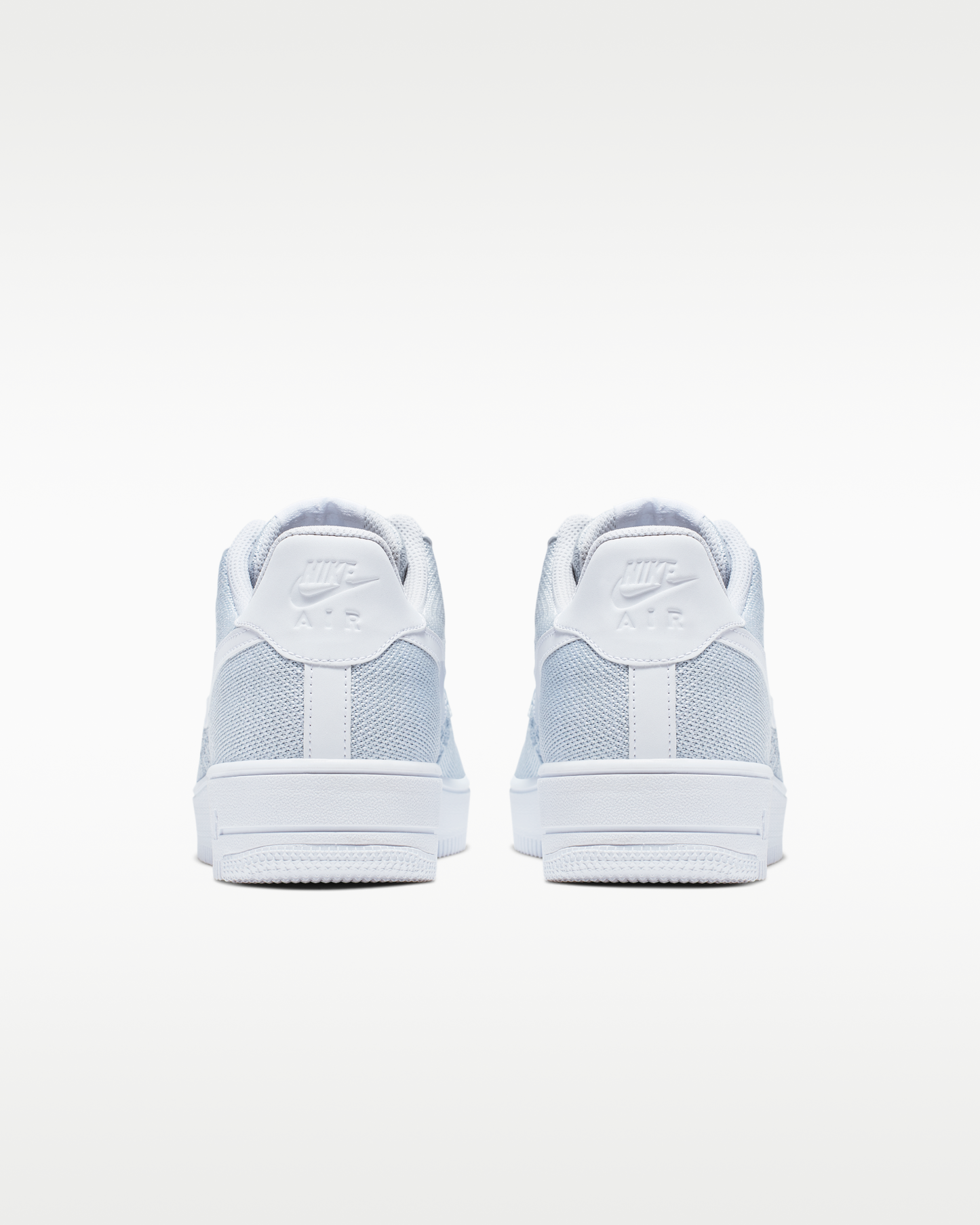 Nike Air Force 1 Flyknit 2.0 Shoes - White/Pure Platinum/White/Pure Platinum - View 6