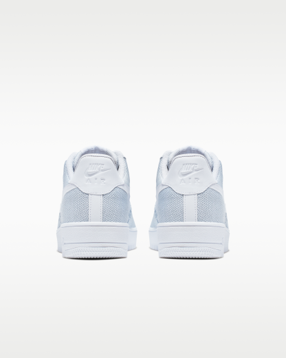 Nike Air Force 1 Flyknit 2.0 Shoes - White/Pure Platinum/White/Pure Platinum - View 6